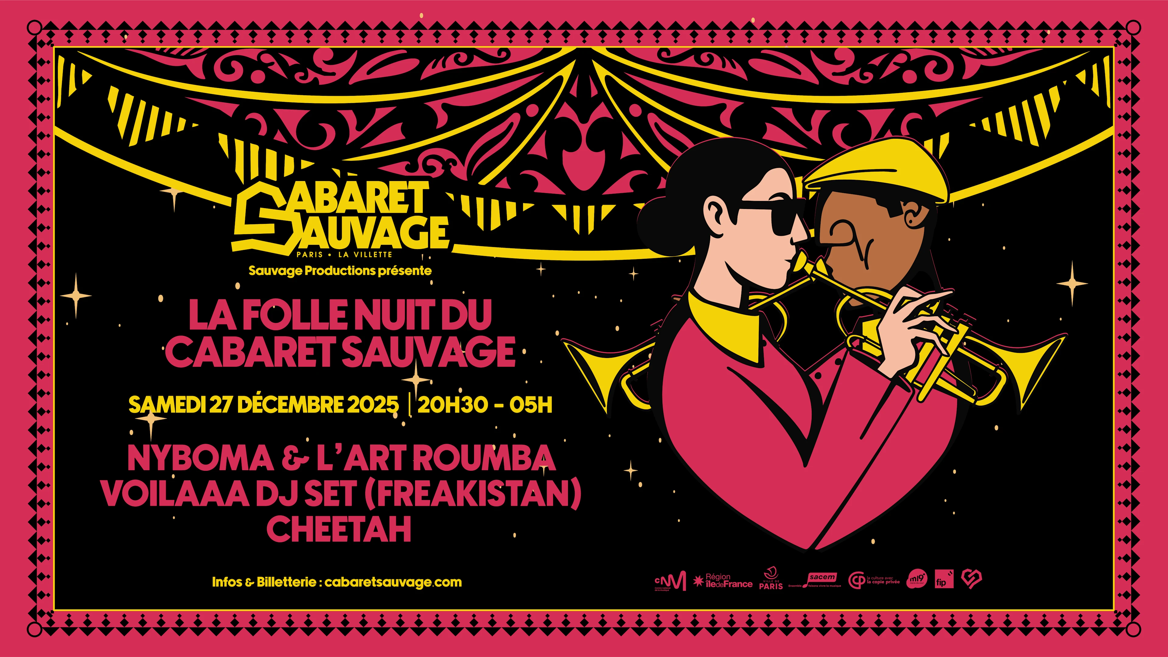La Folle Nuit Du Cabaret Sauvage • 27.12.25 Cover