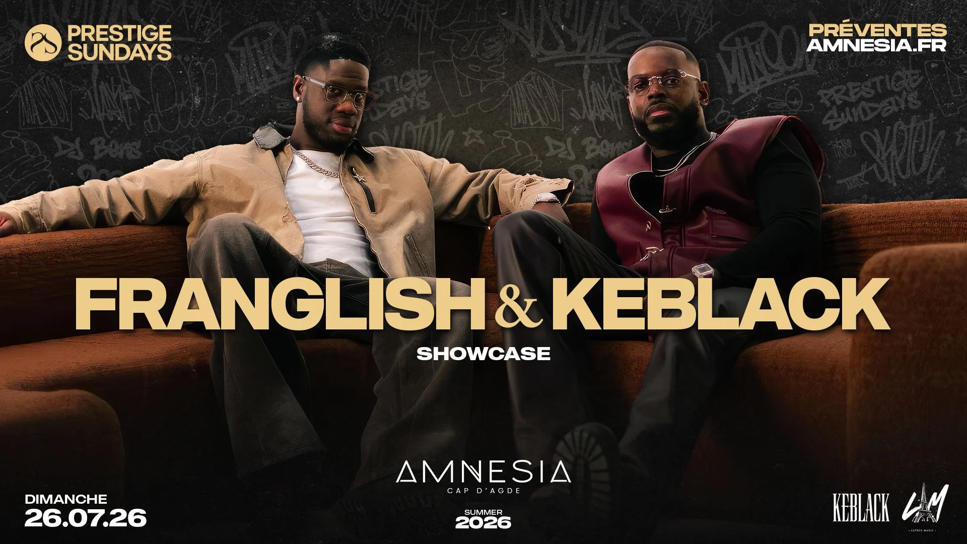 Franglish Vs Keblack @ Amnesia Cover