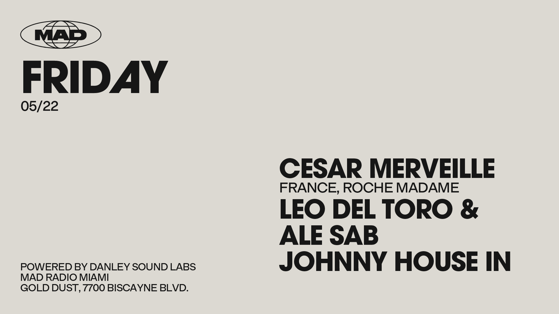 Special Guest: Cesar Merveille, Leo Del Toro & Ale Sab Cover