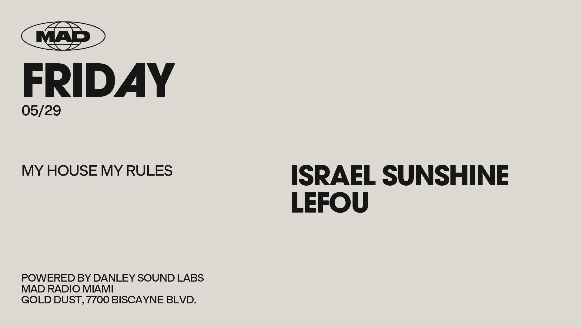 My House My Rules: Israel Sunshine / Lefou Cover