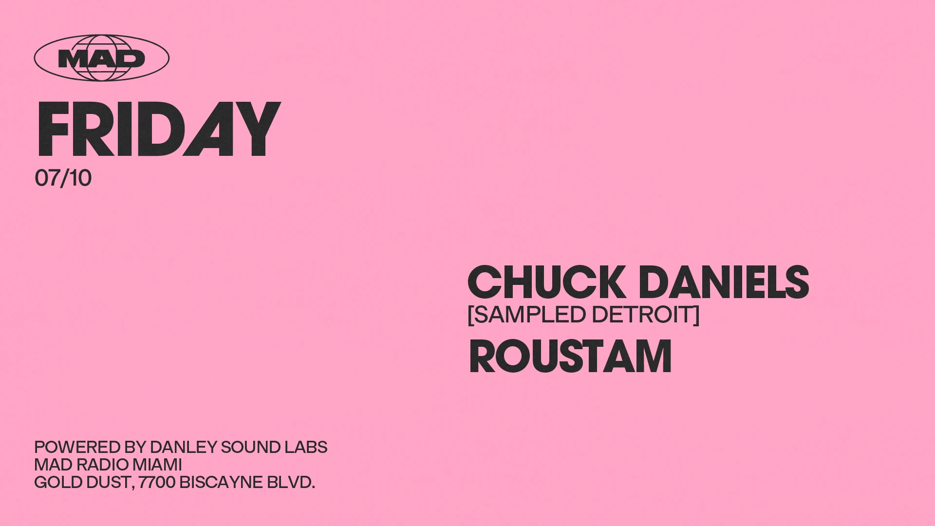 Special Guest: Chuck Daniels / Roustam Cover