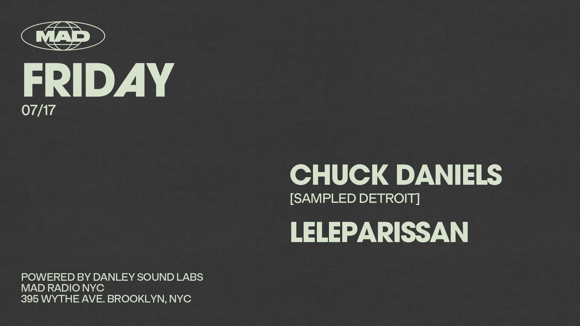 Special Guest: Chuck Daniels / Leleparissan Cover