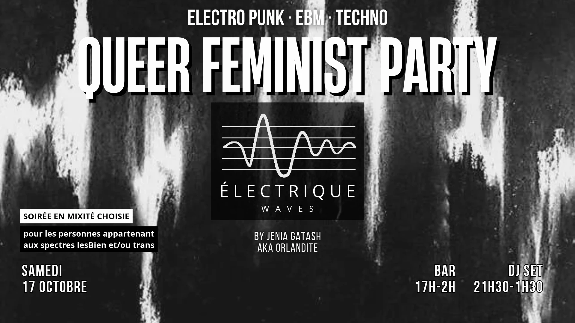 Electrique Waves • Queer Feminist Party 17.10 Cover