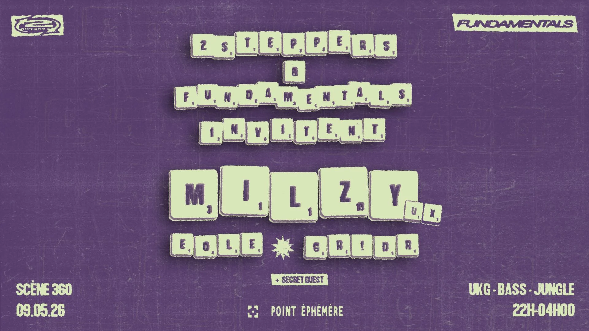 2-Steppers & Fundamentals Invitent : Milzy (Uk) Cover