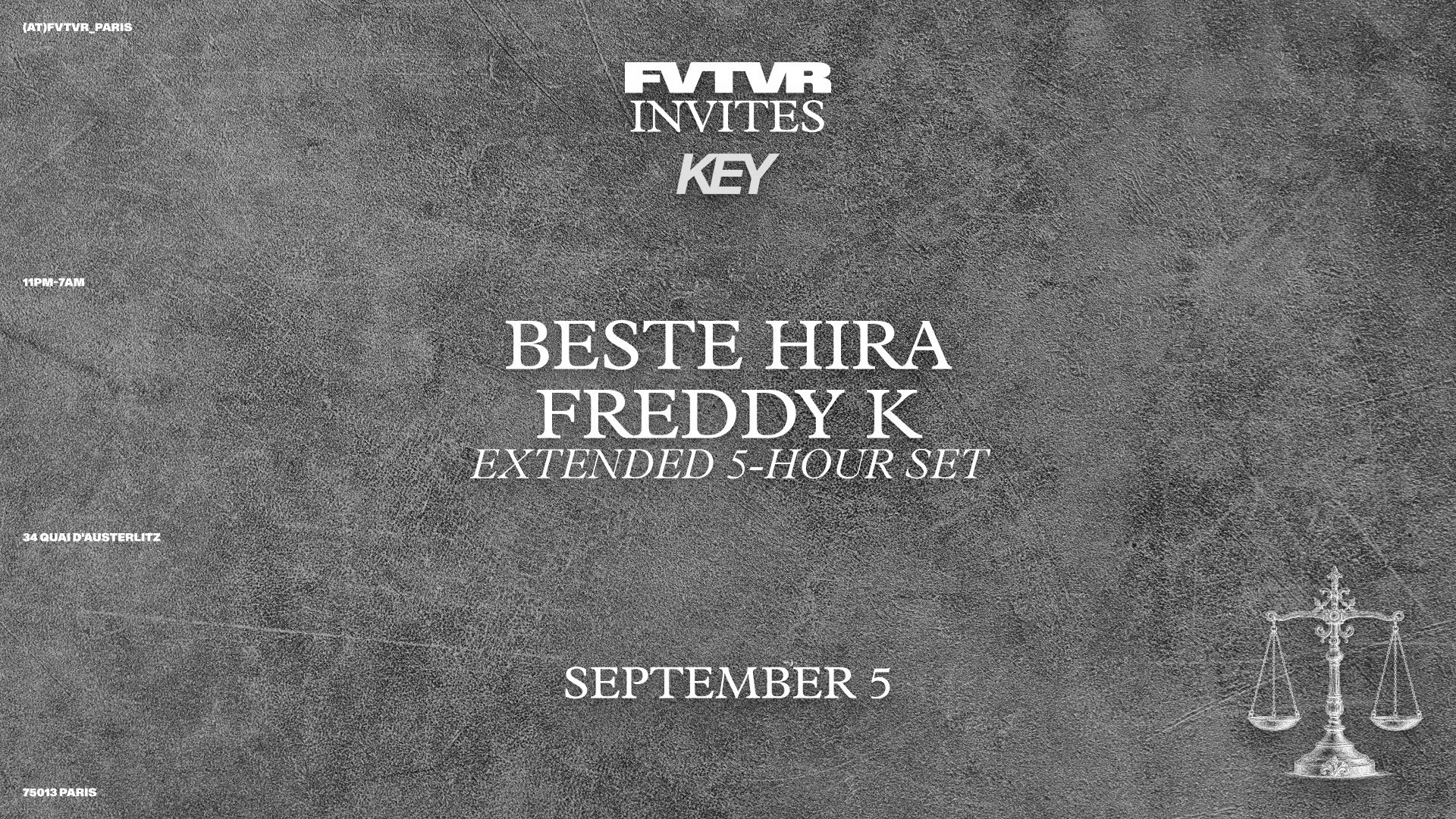 Freddy K (Extended Set), Beste Hira Cover