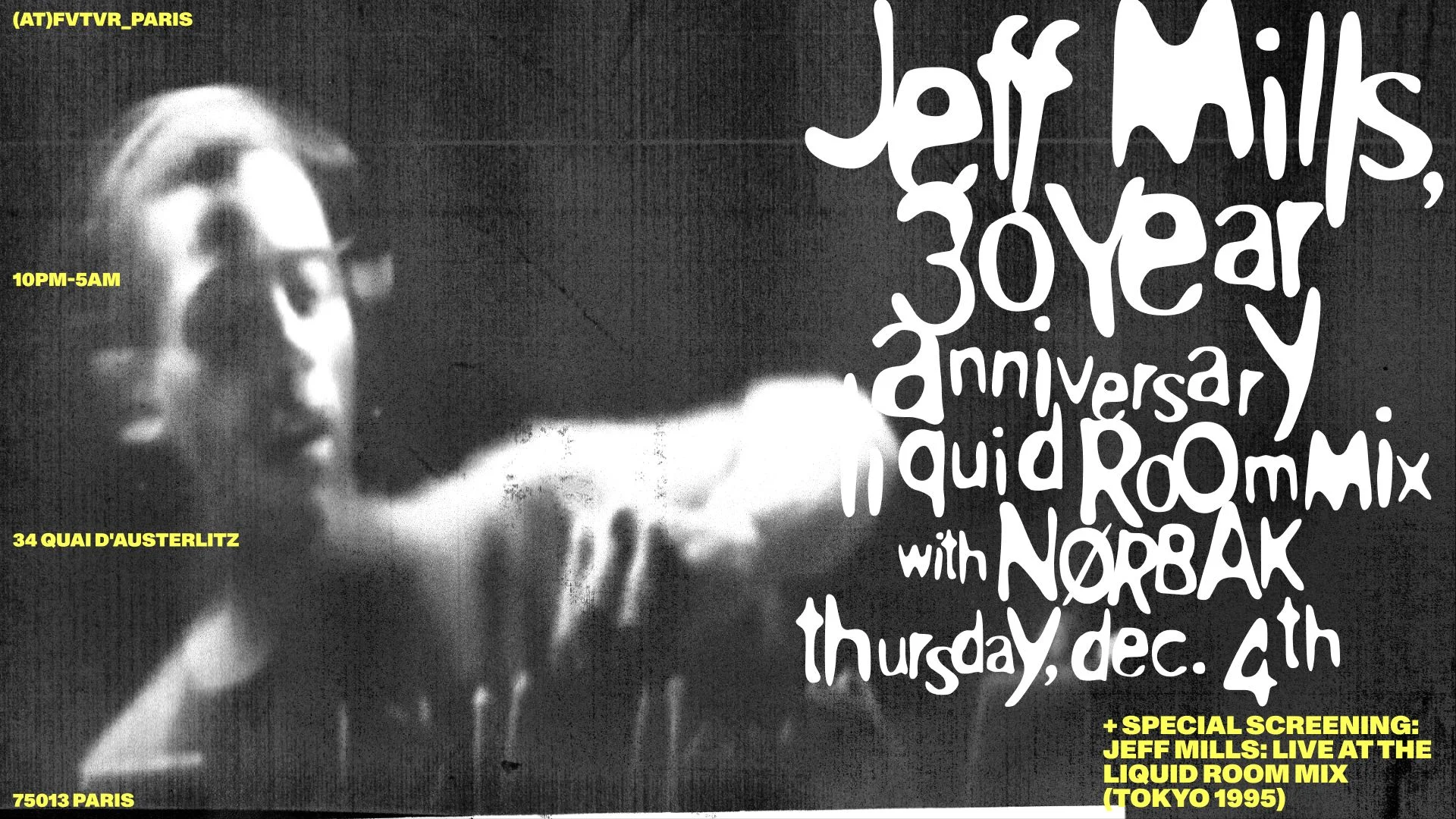 Jeff Mills & Guest: 30 Year Anniversary Liquid Room MIX Cover