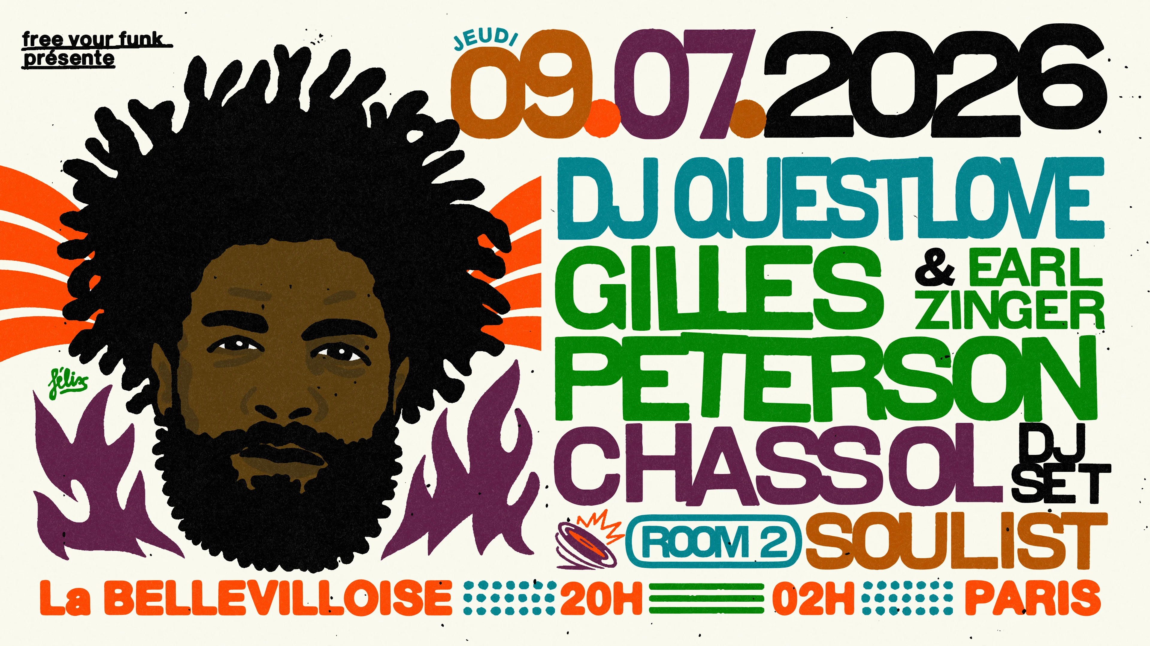 Free Your Funk : Questlove, Gilles Peterson, Chassol | 09.07 Cover