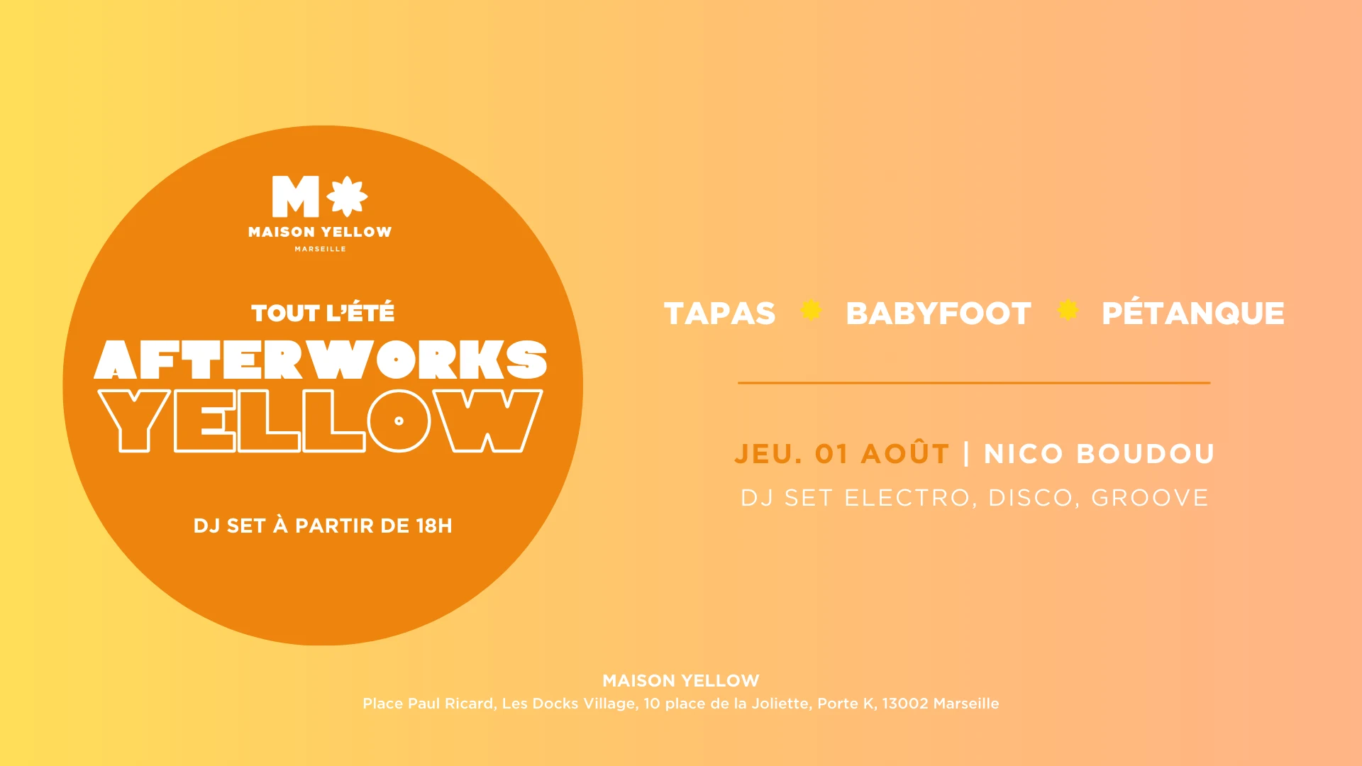 Afterwork Yellow - 01/08/2024 Cover