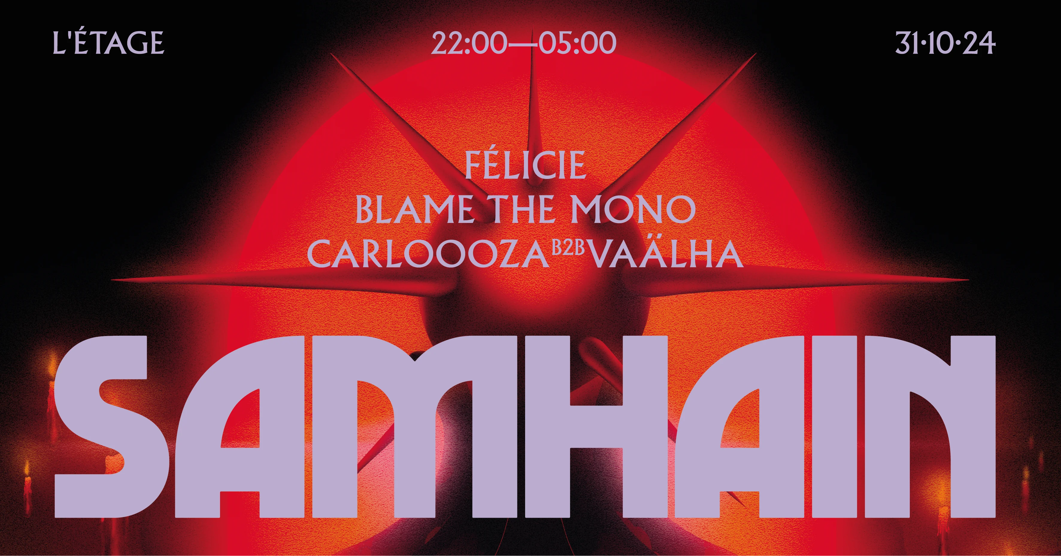 Lena Pres. Samhain | L'etage - Félicie, Blame The Mono &More Cover