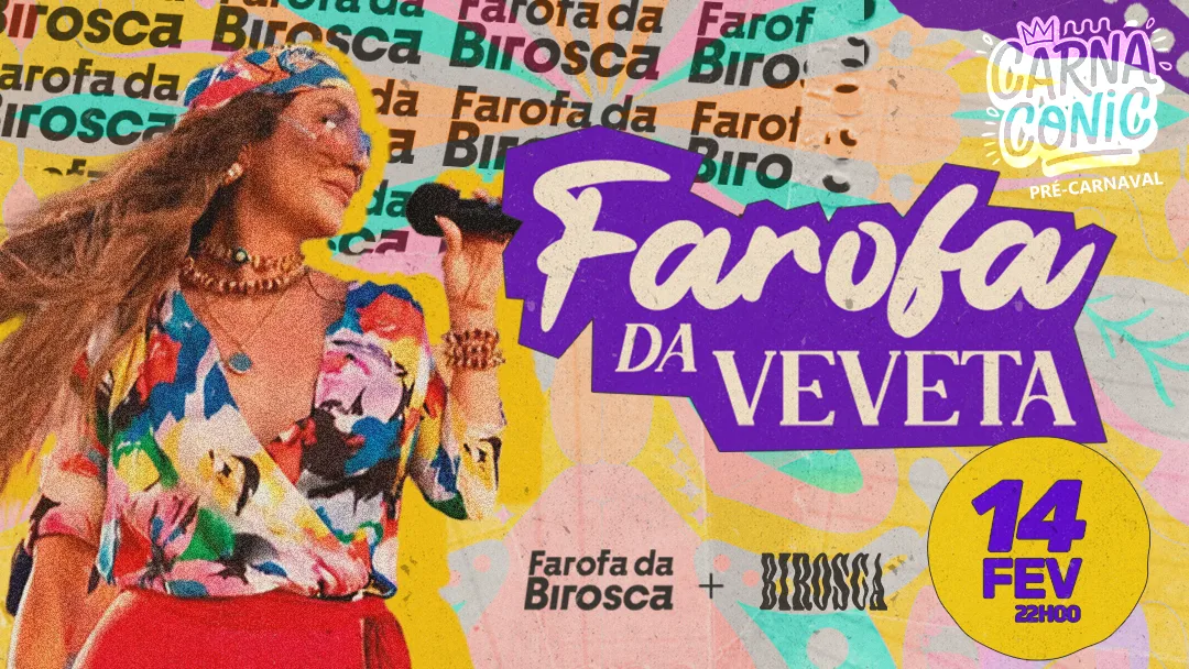 14/02: Farofa Da Veveta - Pré Carnaval Cover