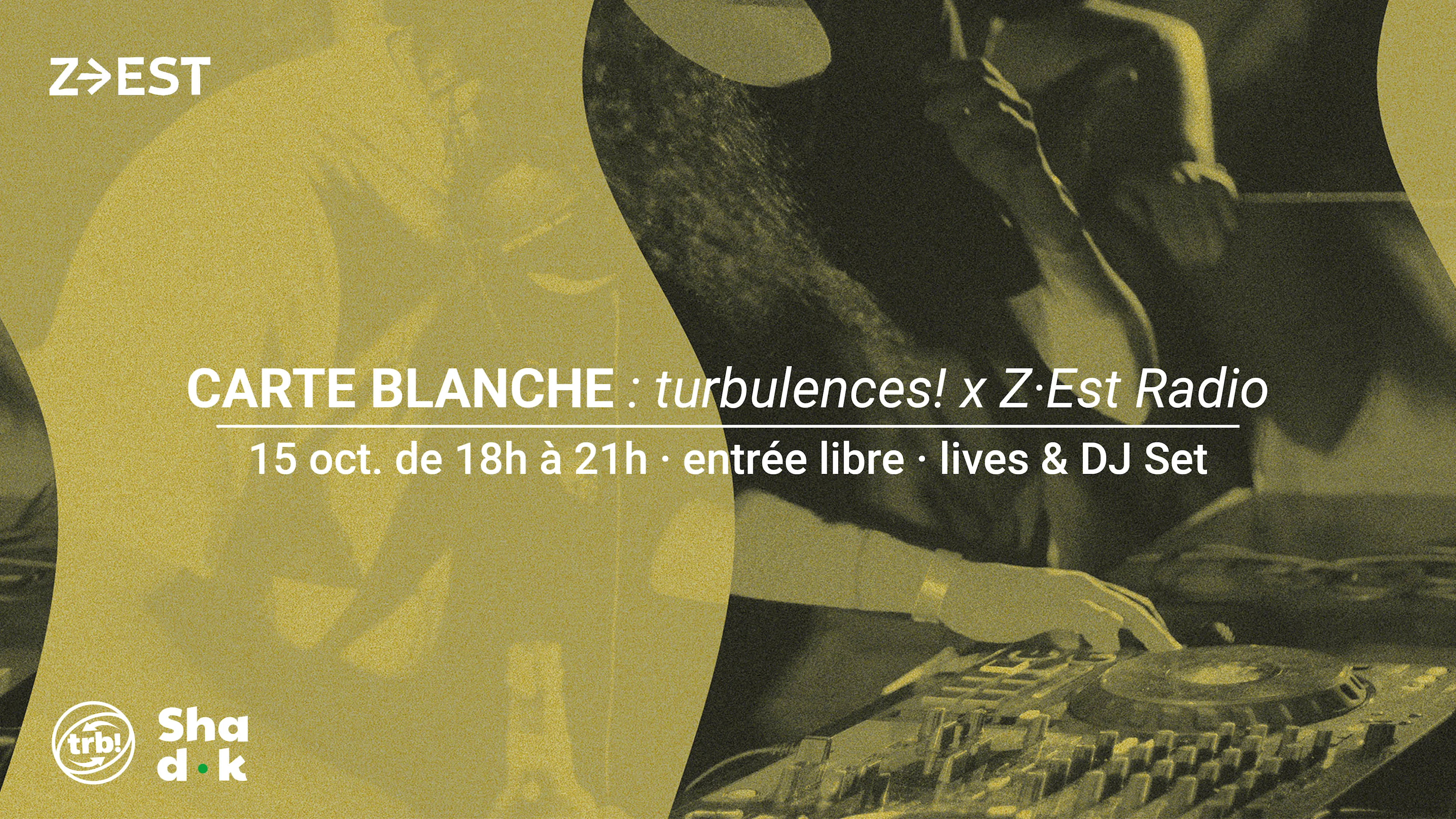 Carte Blanche : Turbulences! X Zest Radio Cover