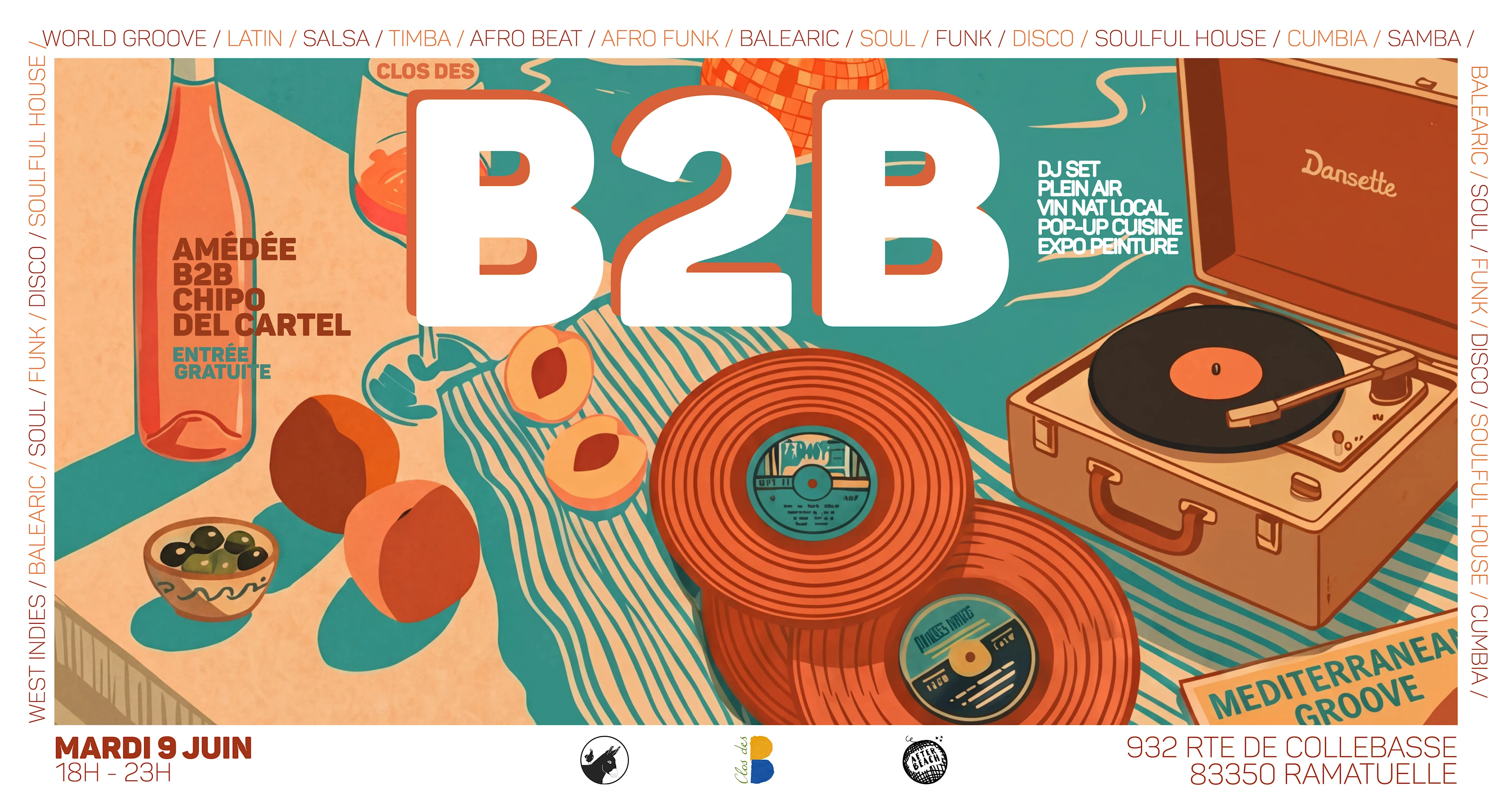 B2b : Amédée & Chipo Del Cartel // Music, Wine, Food & Art Cover