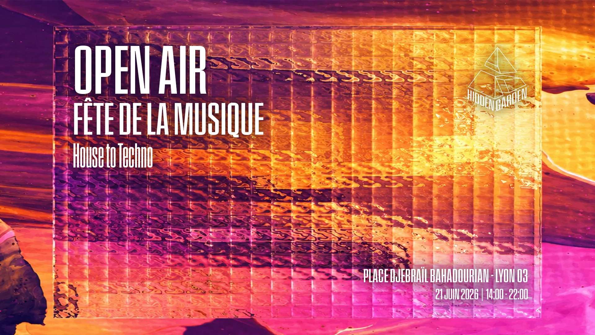 Open Air Techno - Hidden Garden - Fête De La Musique Cover