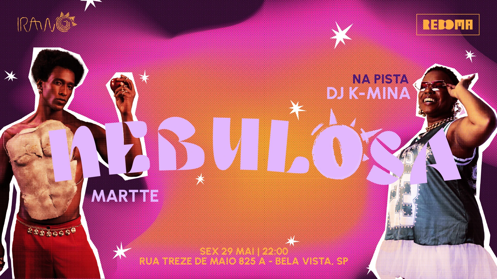 29/5 - Nebulosa Convida Martte E K-Mina Na Redoma Bixiga Cover