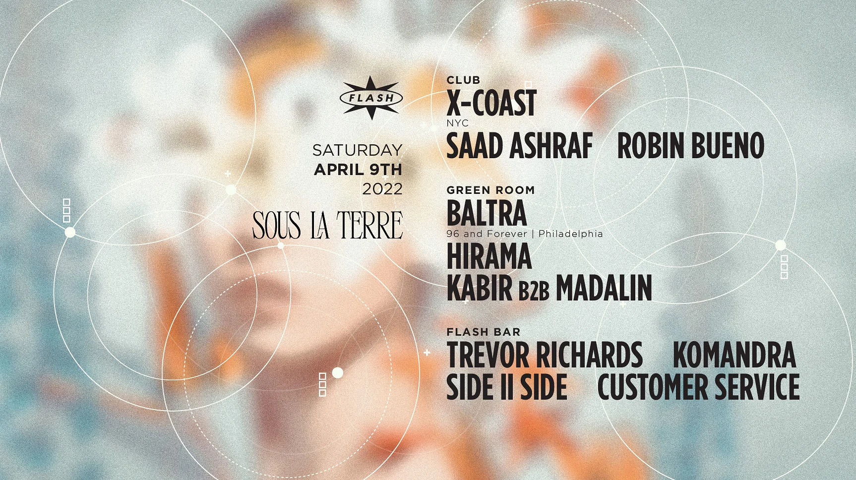 Sous La Terre: X Coast - Baltra - Saad Ashraf - Robin Bueno Cover