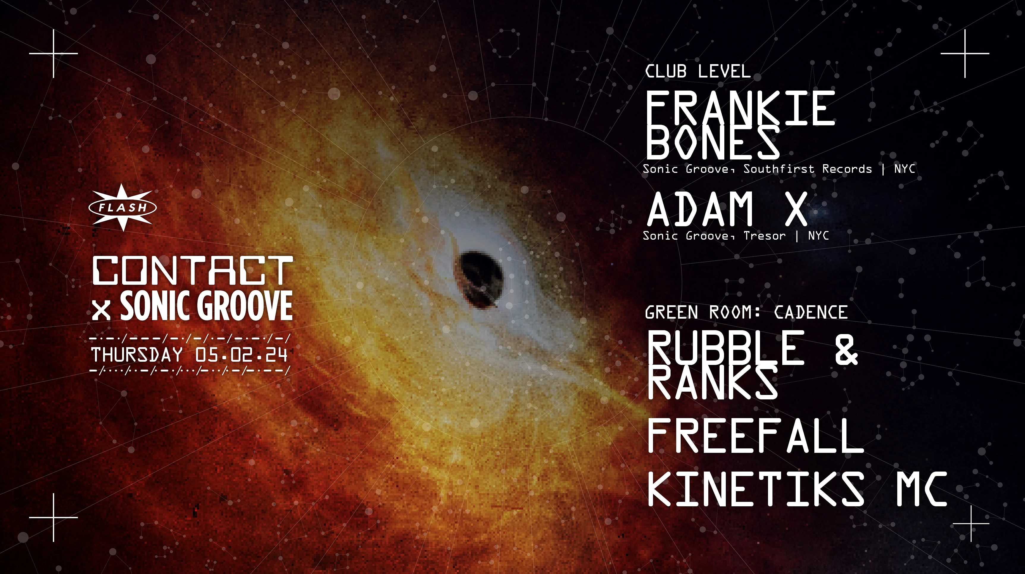 Contact X Sonic Groove: Frankie Bones - Adam X Cover