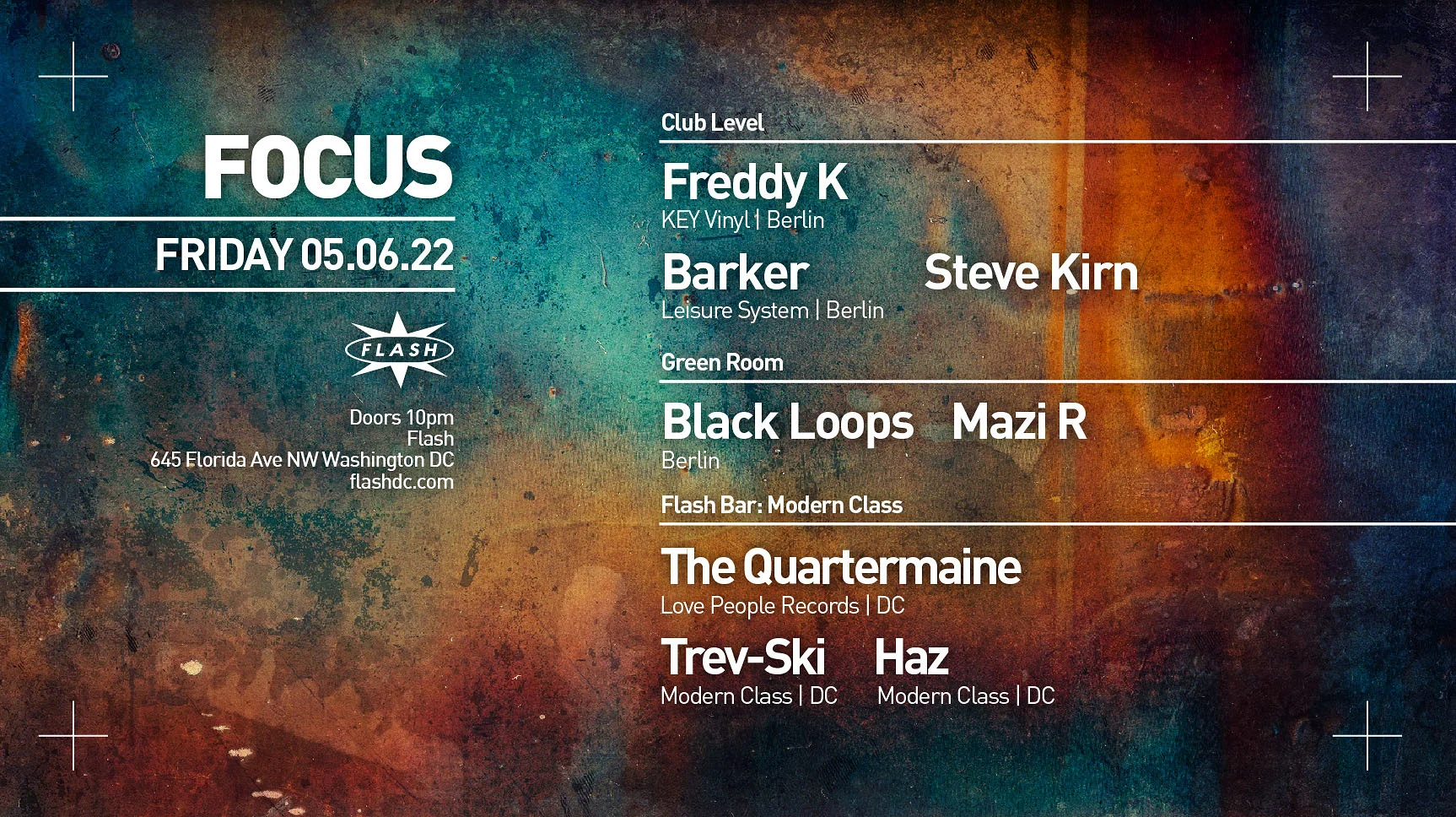 Focus: Freddy K - Barker - Steve Kirn - Black Loops - Mazi R Cover