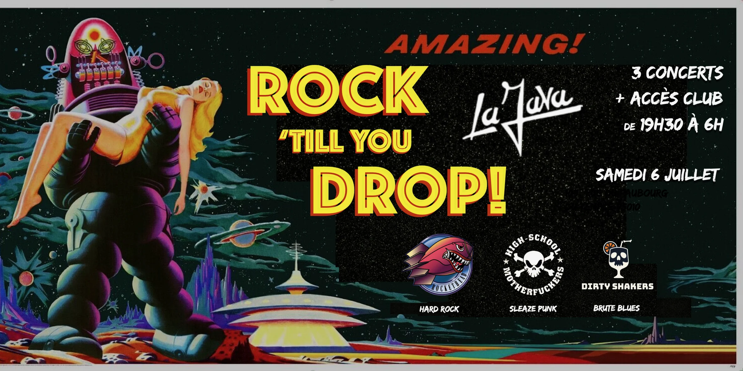 Rock 'till You Drop : Rockethead, High-School Motherfuckers Cover