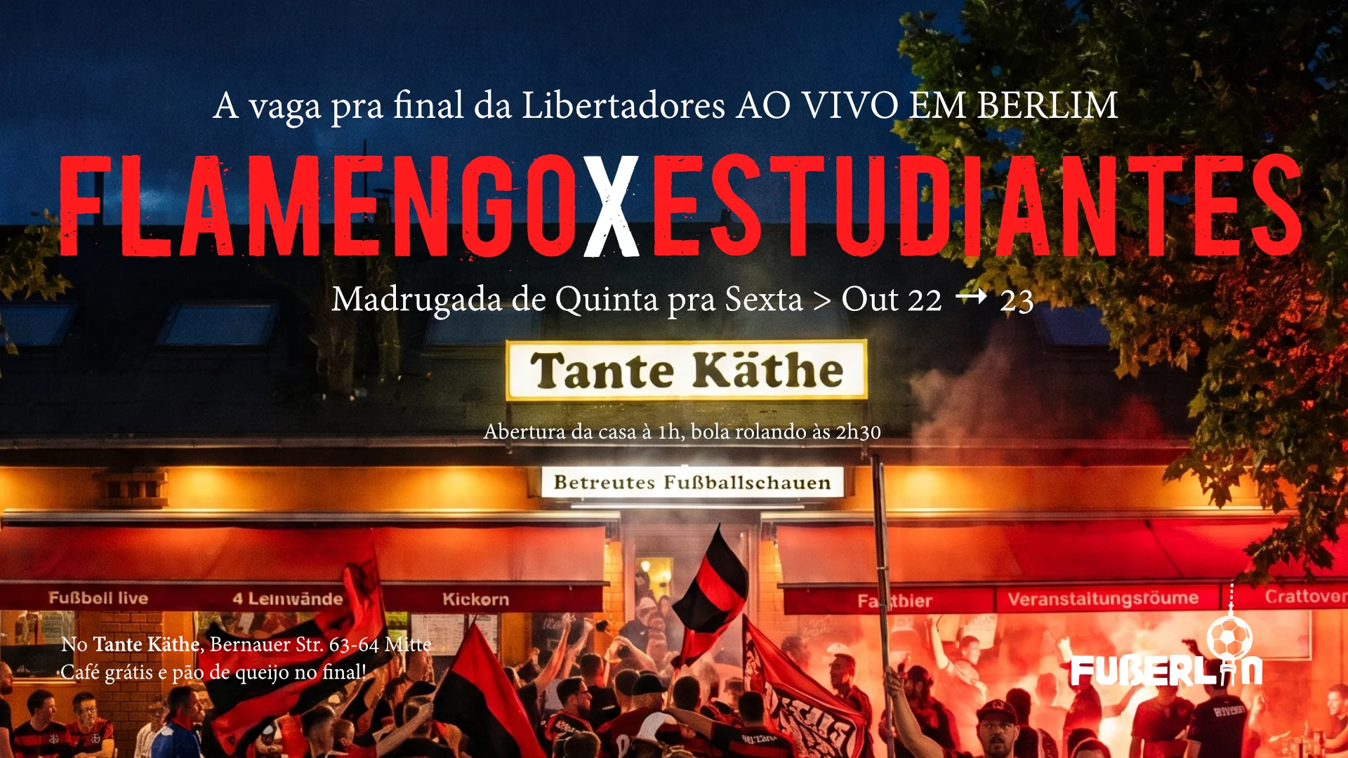 Flamengo X Estudiantes Em Berlim! Semi-Final Da Libertadores Cover