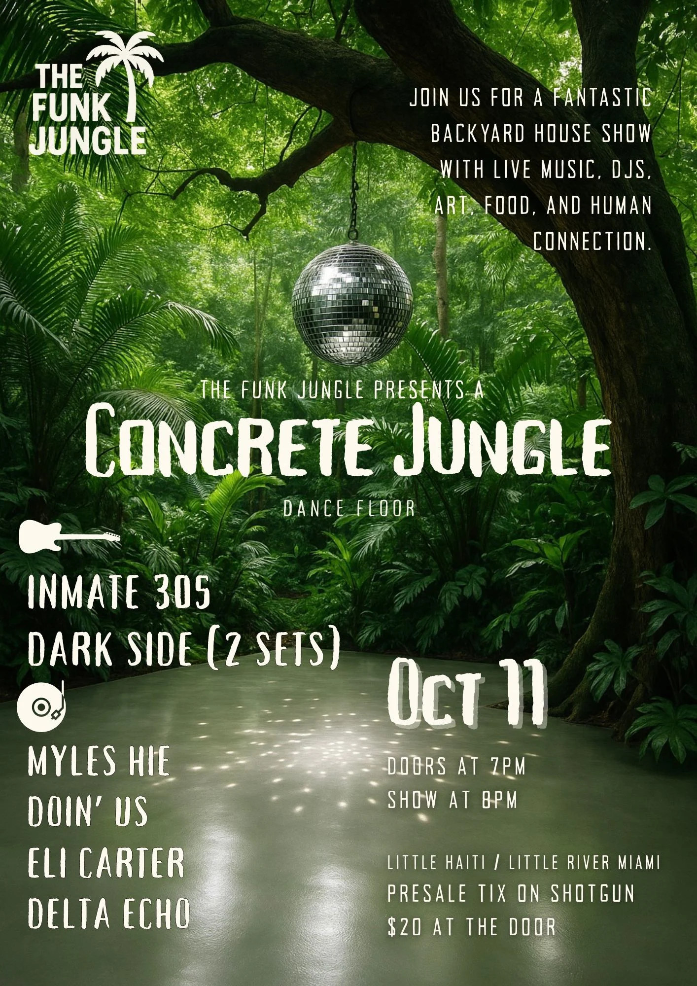 The Funk Jungle Presents: Concrete Jungle House Party Show Cover