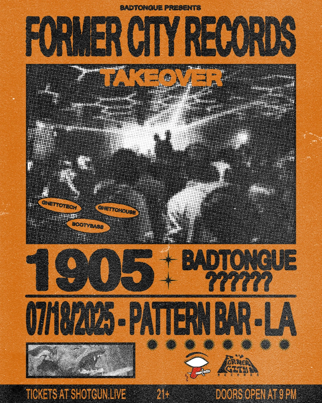 Badtongue Presents: Former City Records @La Cover