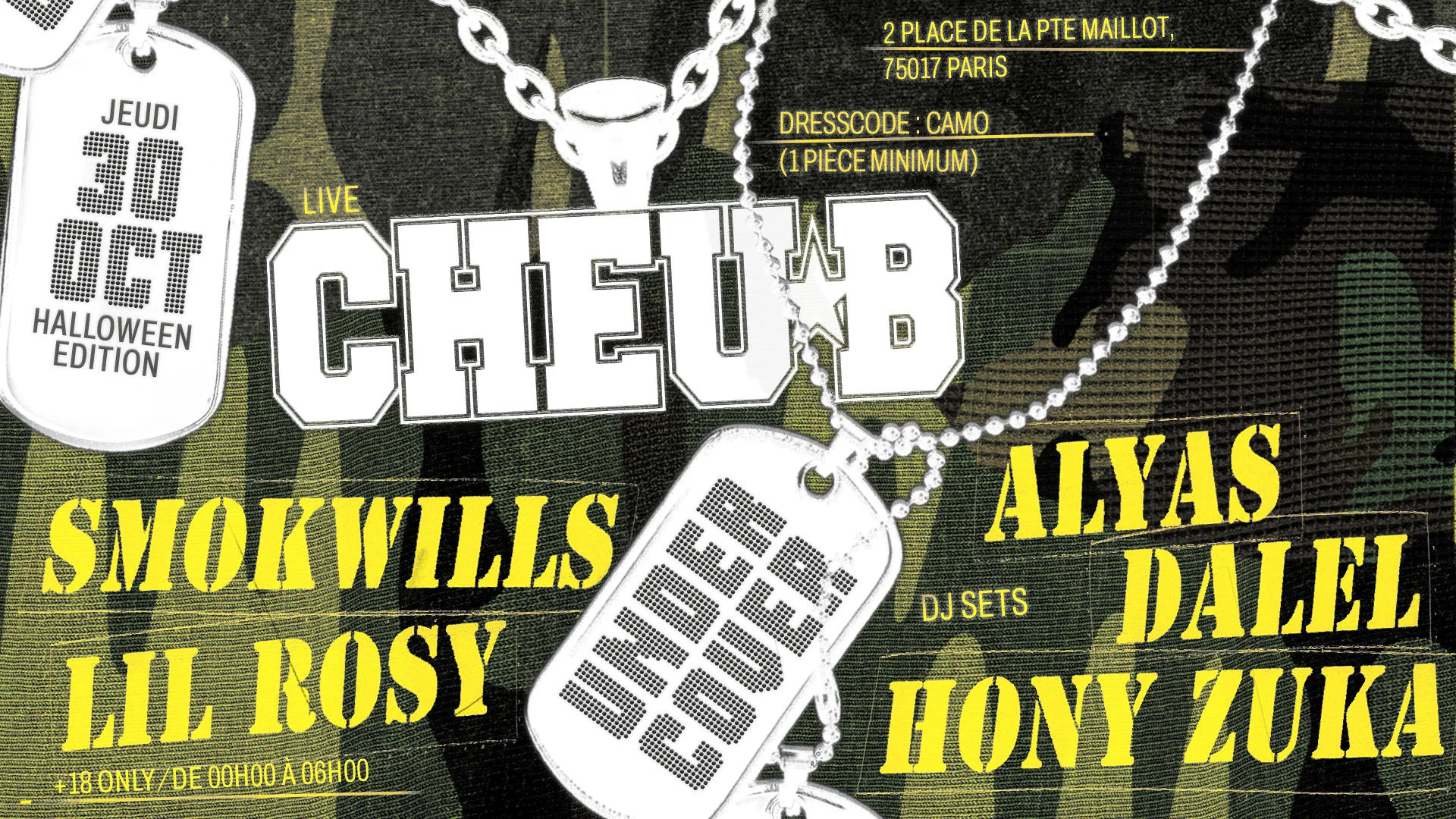 Undercover-Halloween Édition ++ Live : Cheu B @ Loft Maillot Cover