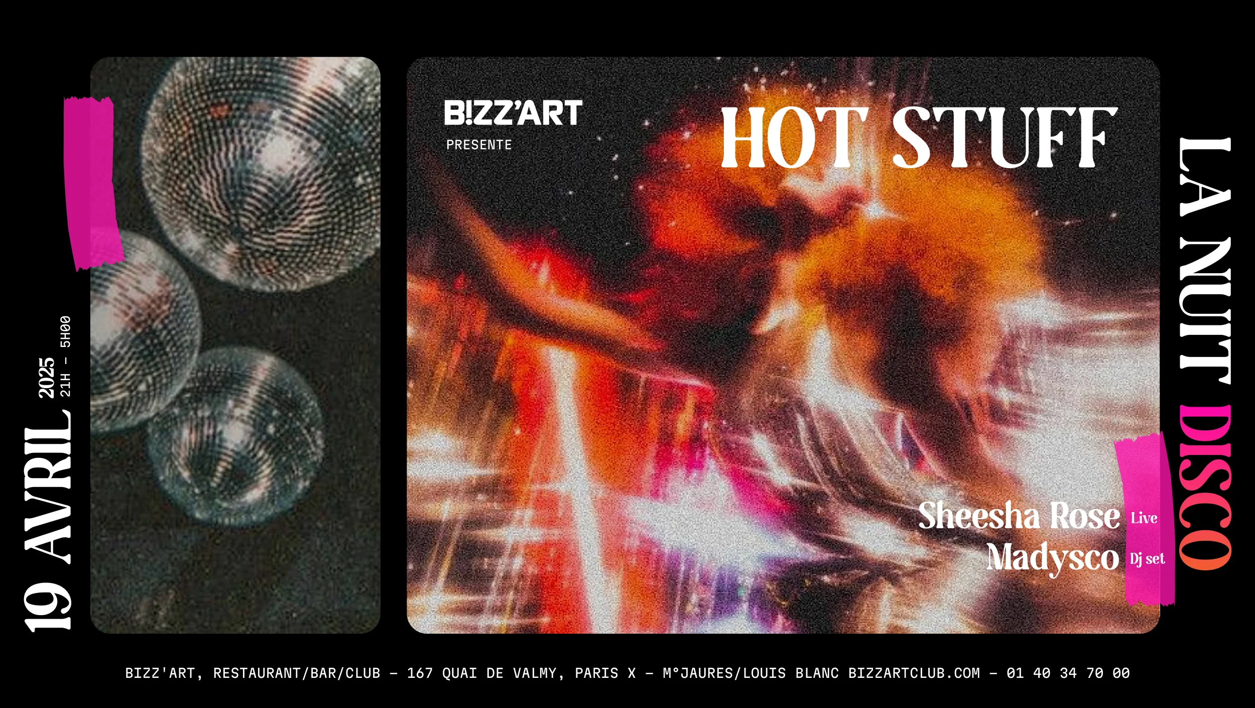 « Hot Stuff »La Nuit Disco Du Bizz’Art Paris #1 Cover