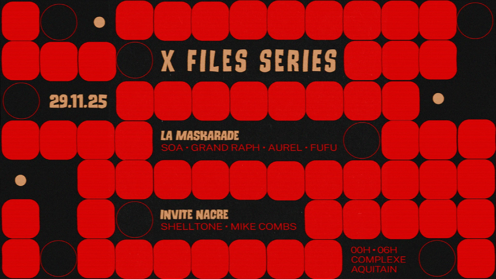 X Files Series  - La Maskarade Invite Nacre Cover