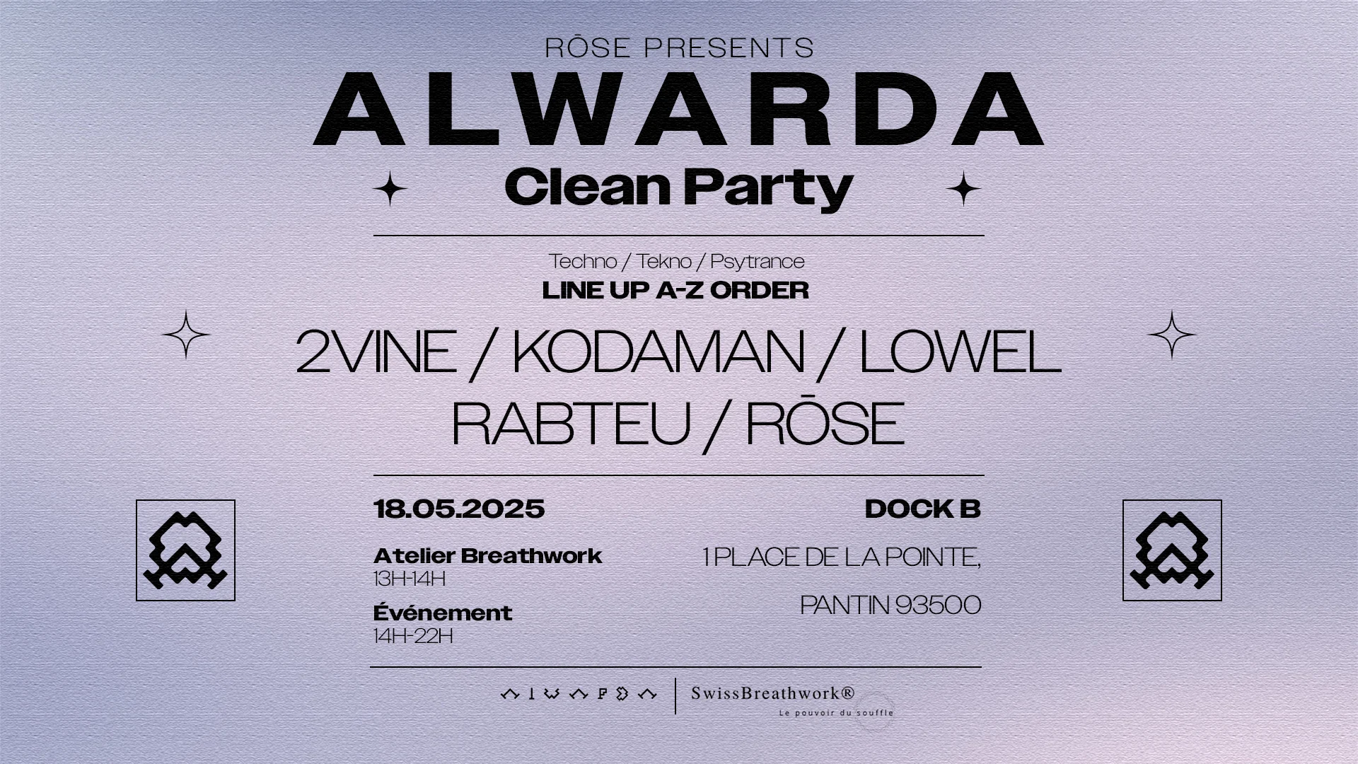 Alwarda Clean Party #1 - Kodaman, Rabteu,Rose, 2vine, Lowel Cover