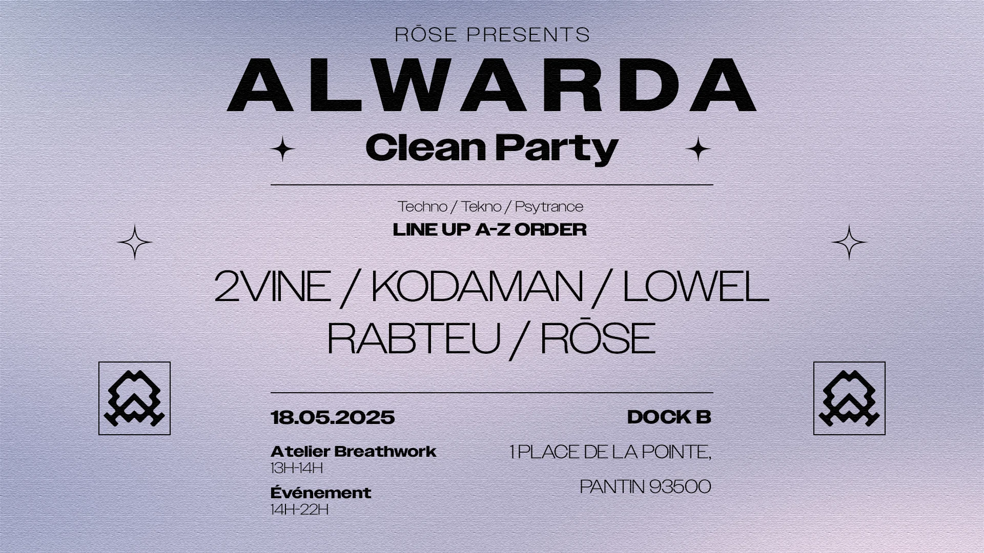 Alwarda Clean Party #1 - Kodaman, Rabteu, 2vine, Rose, Lowel Cover