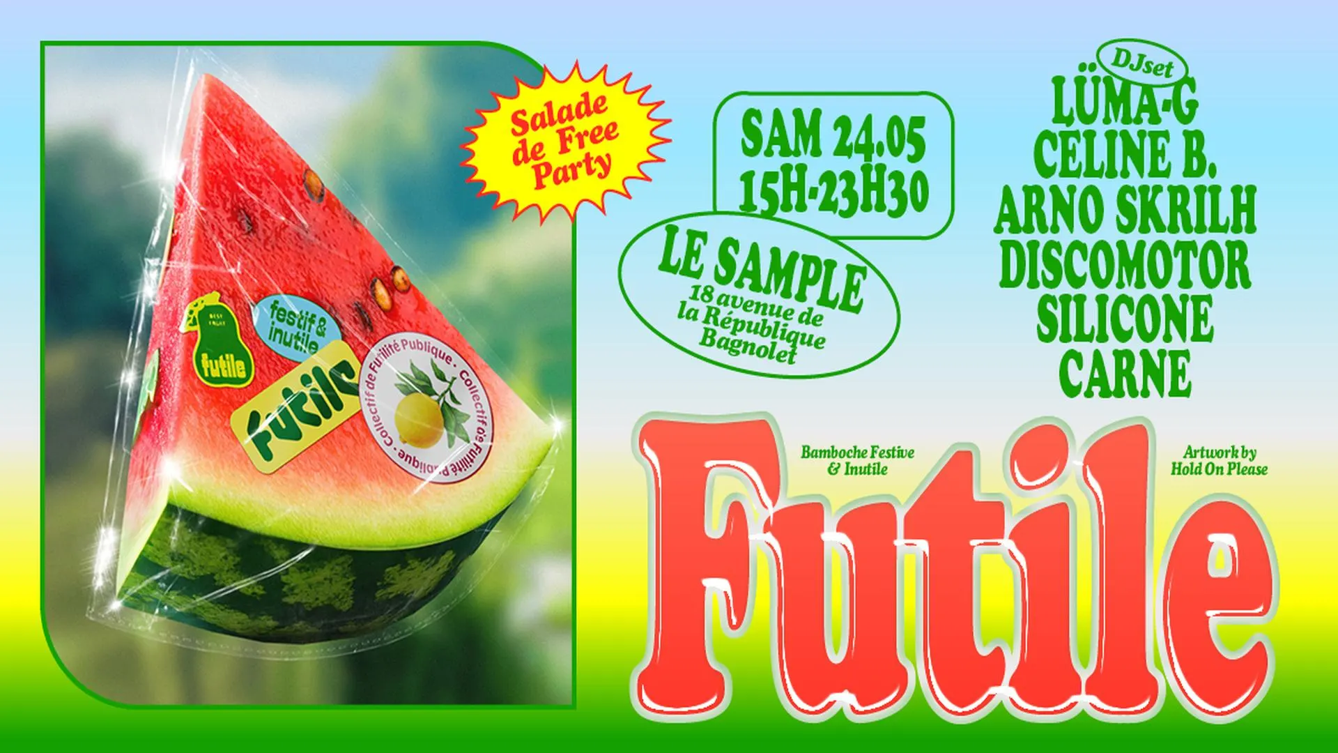 Futile : Salade De Free - Party Cover