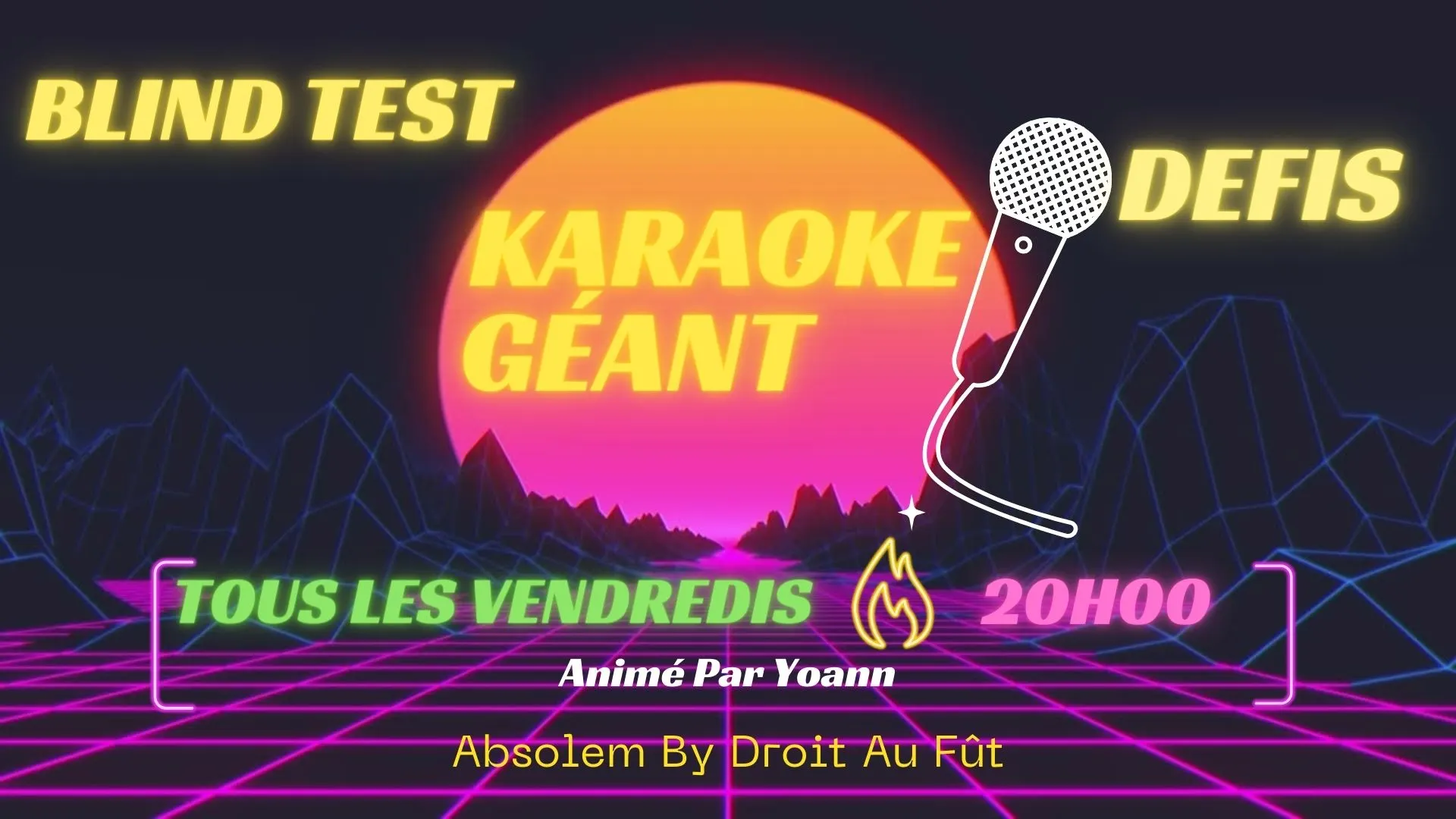 Karaoké Géant Animé Par Yoann Chez Abosolem By Droit Au Fût Cover