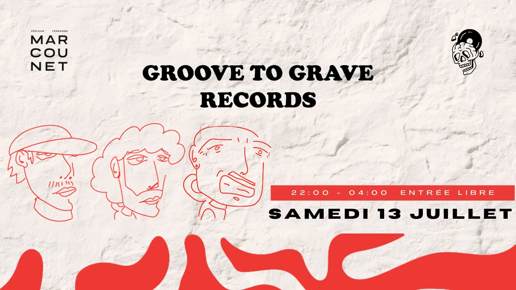 La Péniche Marcounet Invite : Groove To Grave Records Cover
