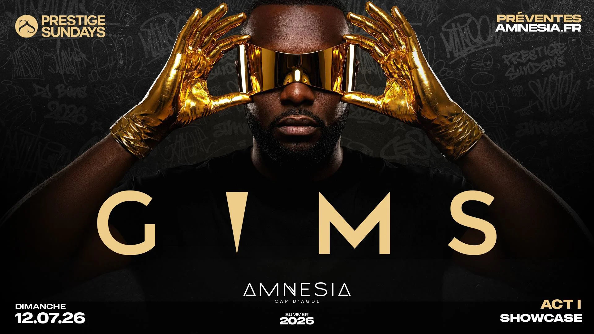 Gims @ Amnesia Cover