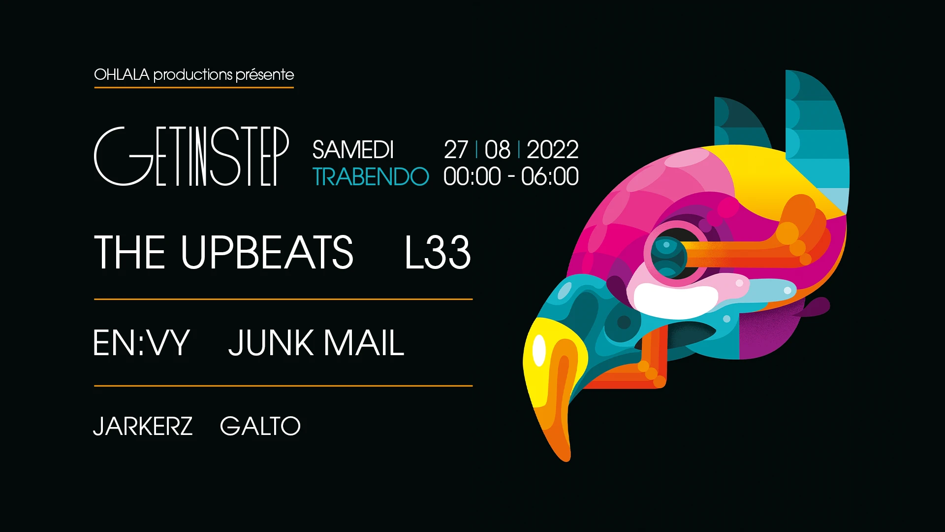 Get In Step : The Upbeats + L33 + En:Vy + Junk Mail + Jaykerz + Galto Cover