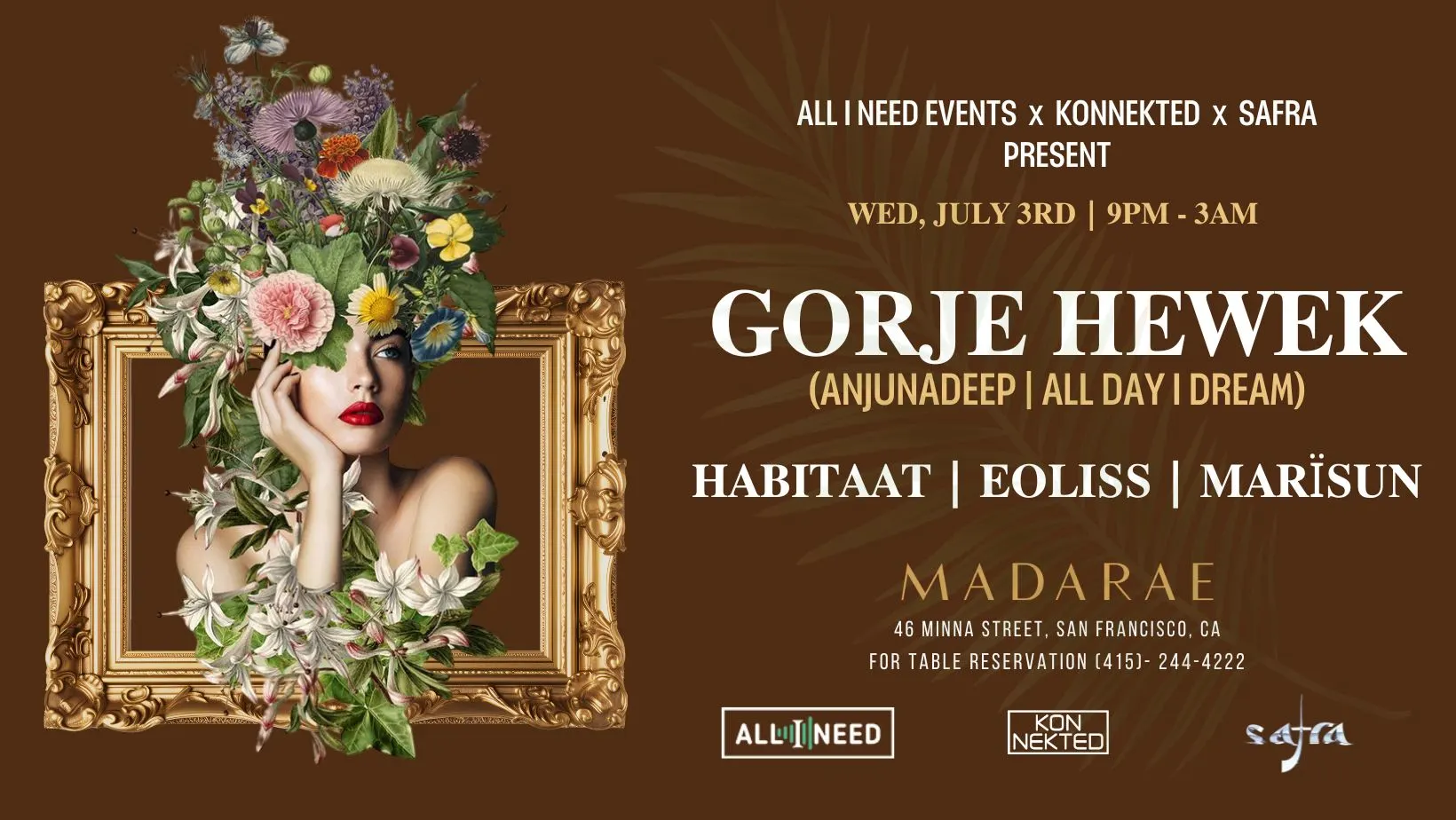 All I Need W/ Gorje Hewek (Anjunadeep) At Madarae Cover