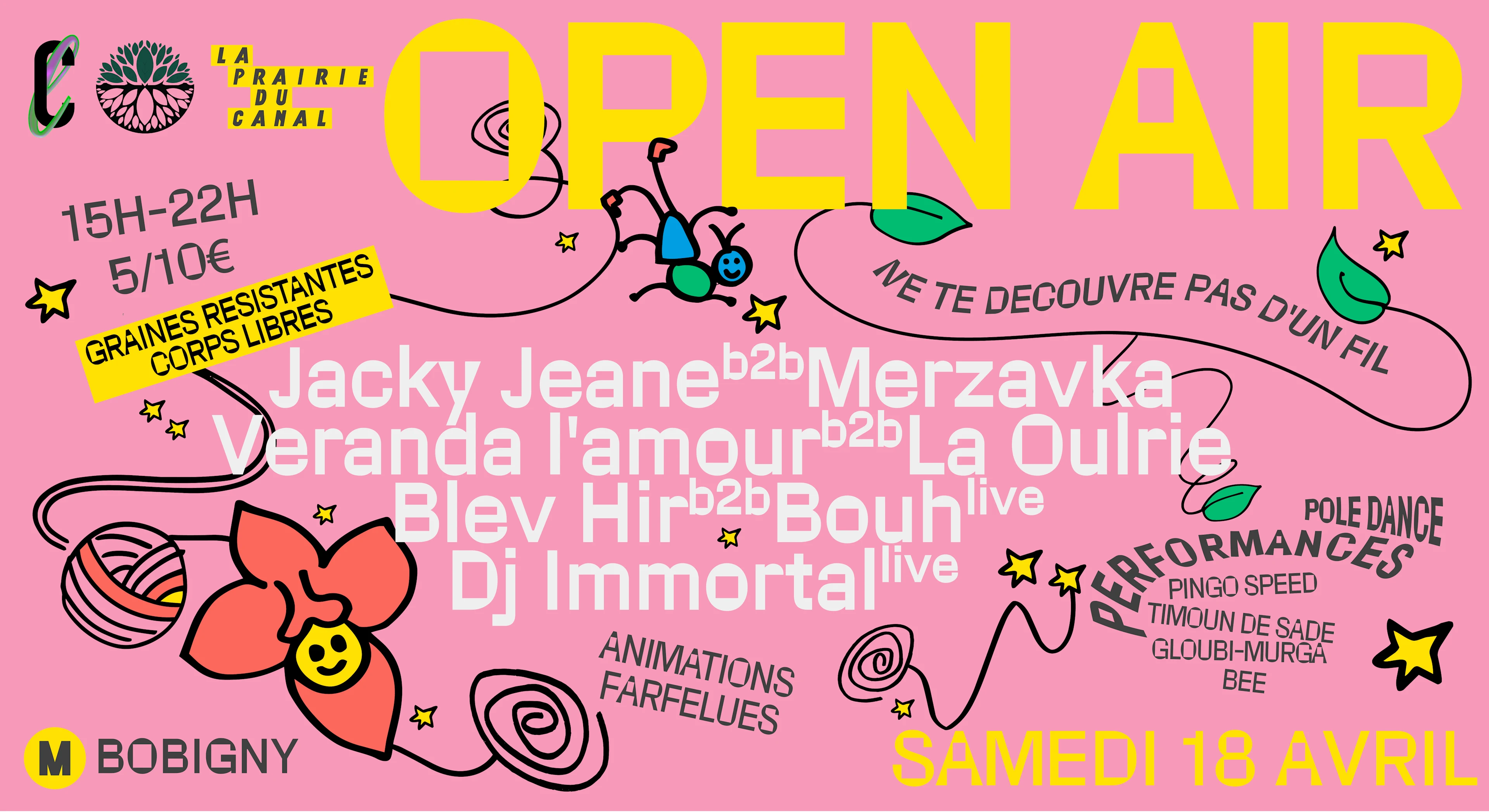Open Air - Jacky Jeane,Dj Immortal,Blev Hir,Veranda L'amour Cover
