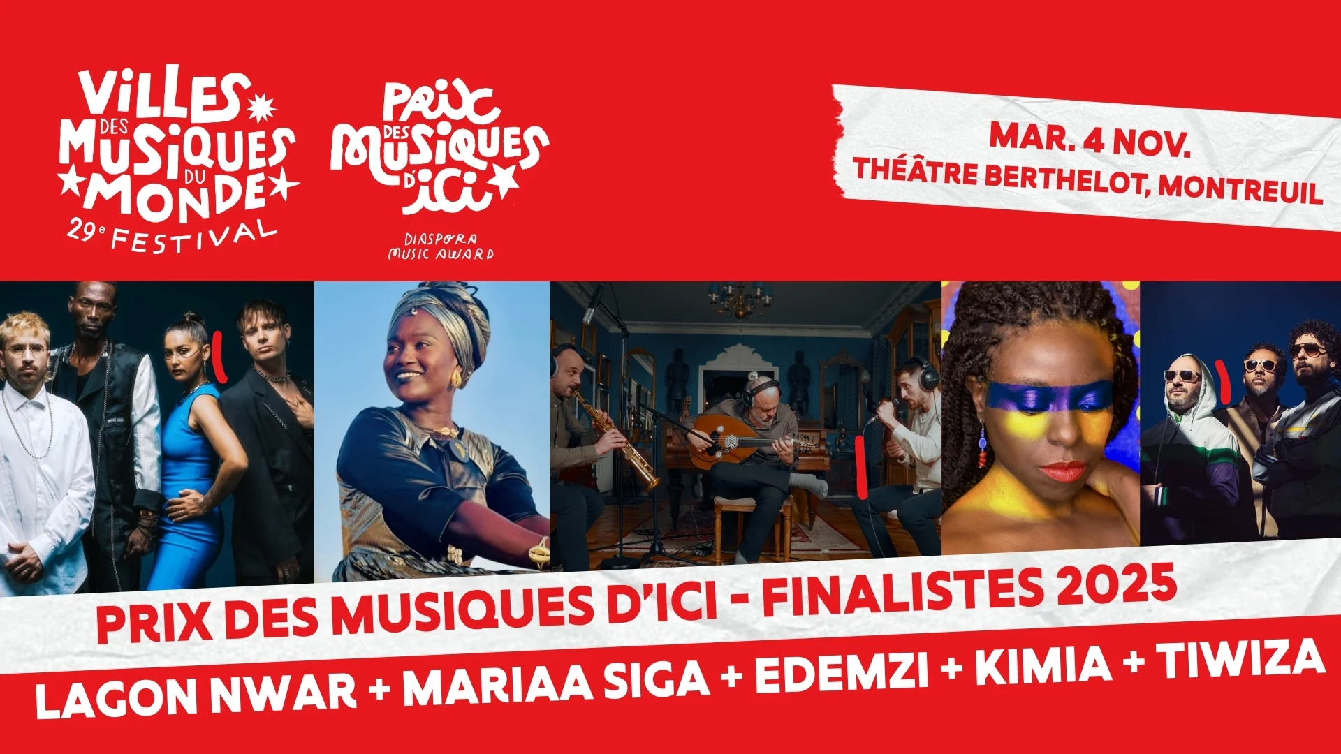 Prix Des Musiques D'ici - Finalistes 2025 - Complet ! Cover