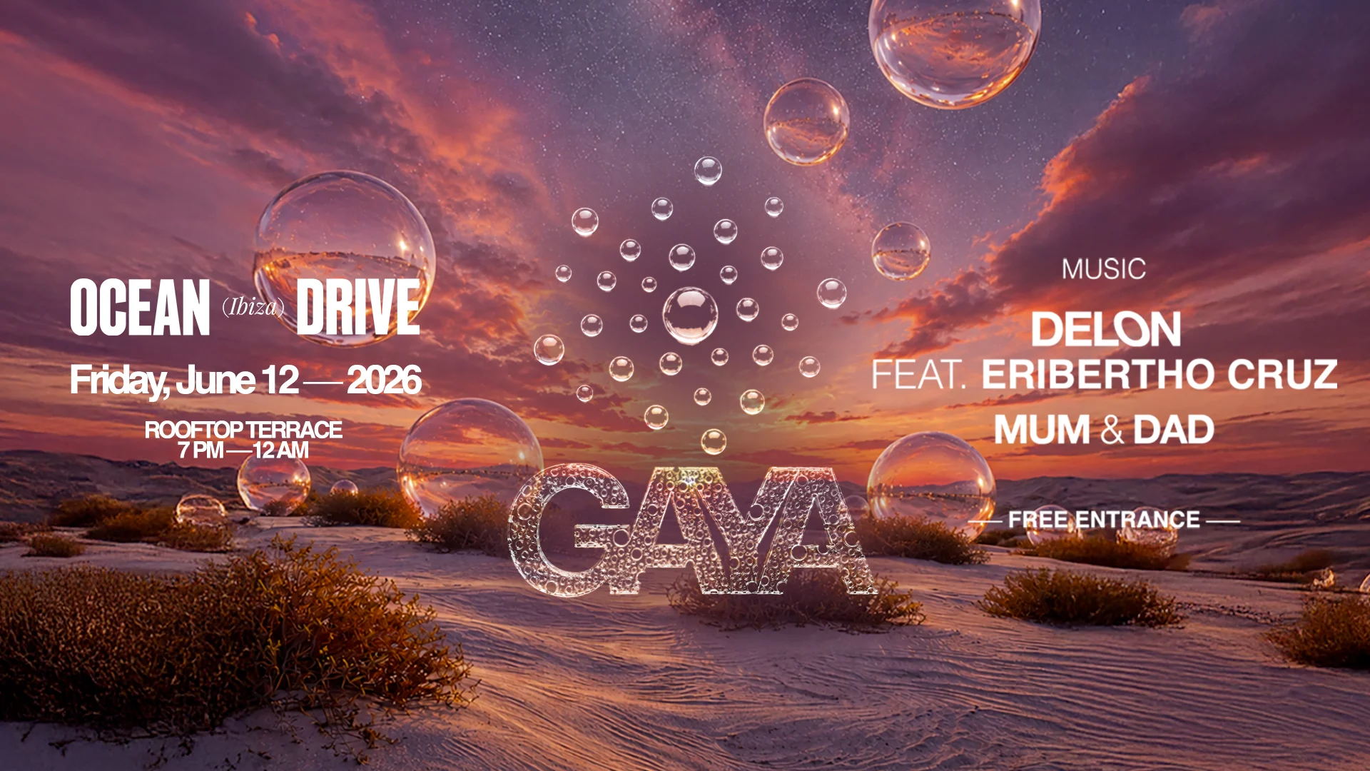 Gaya At Ocean Drive Rooftop — Ibiza Cover