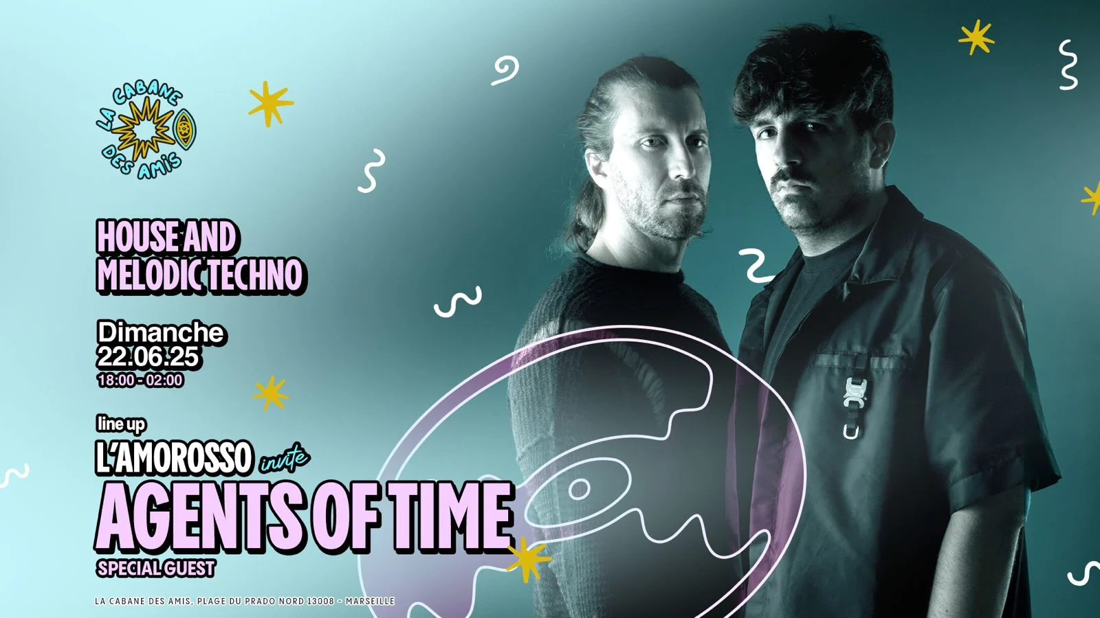 L'amorosso Invite : Agents Of Time Cover