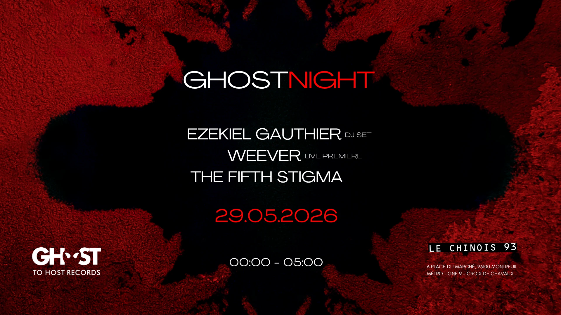 Ghost Night - Weever, The Fifth Stigma, Ezekiel Gauthier Cover