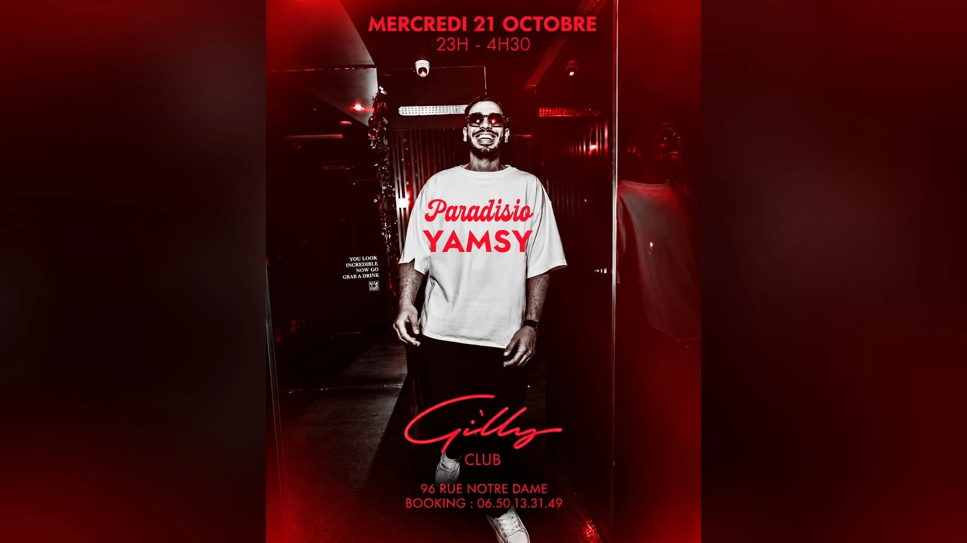 Gilly Club - Paradisio By Yamsy Mercredi 21 Octobre Cover