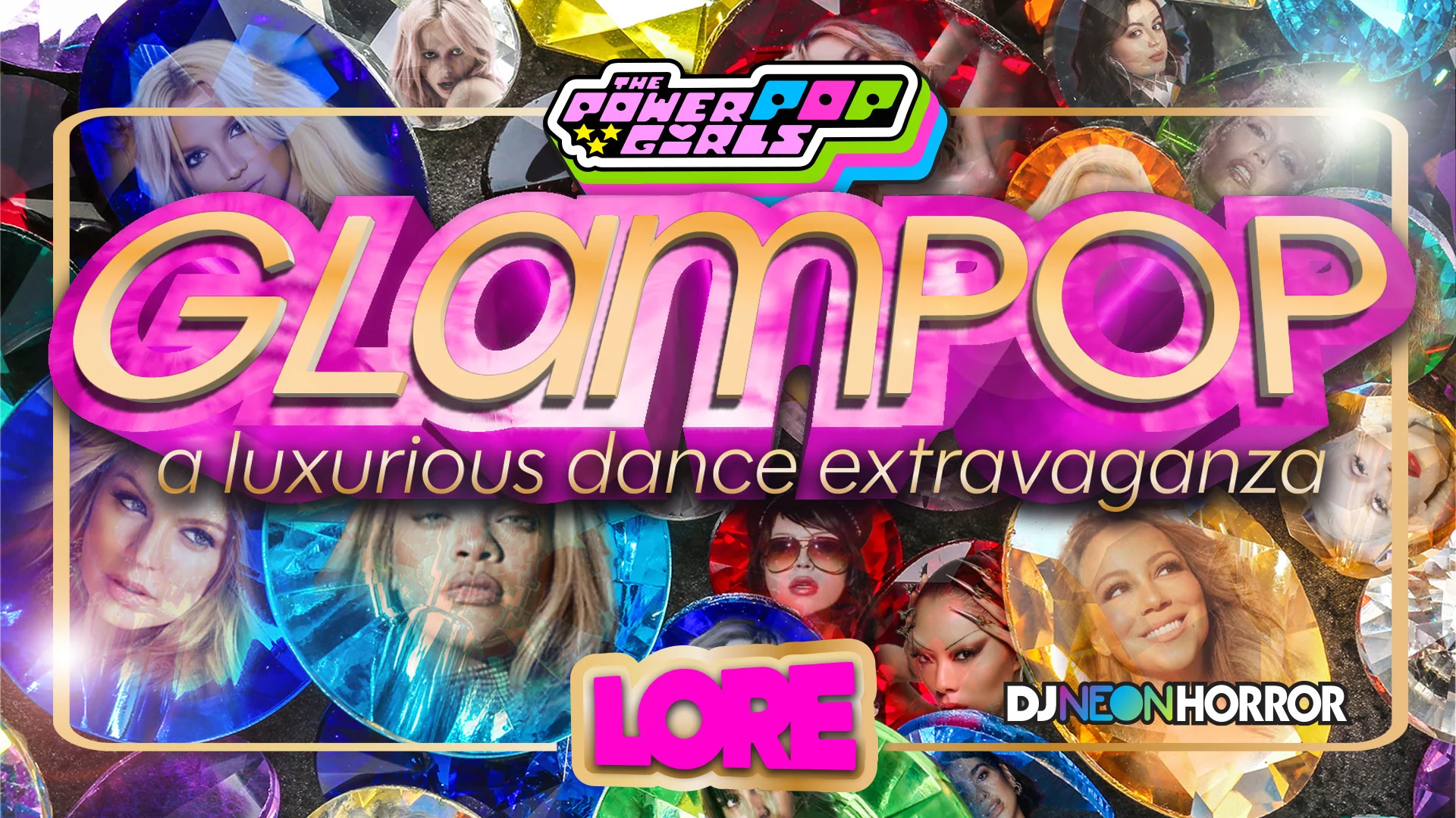 Powerpop Girls: Glampop Dance Party Cover