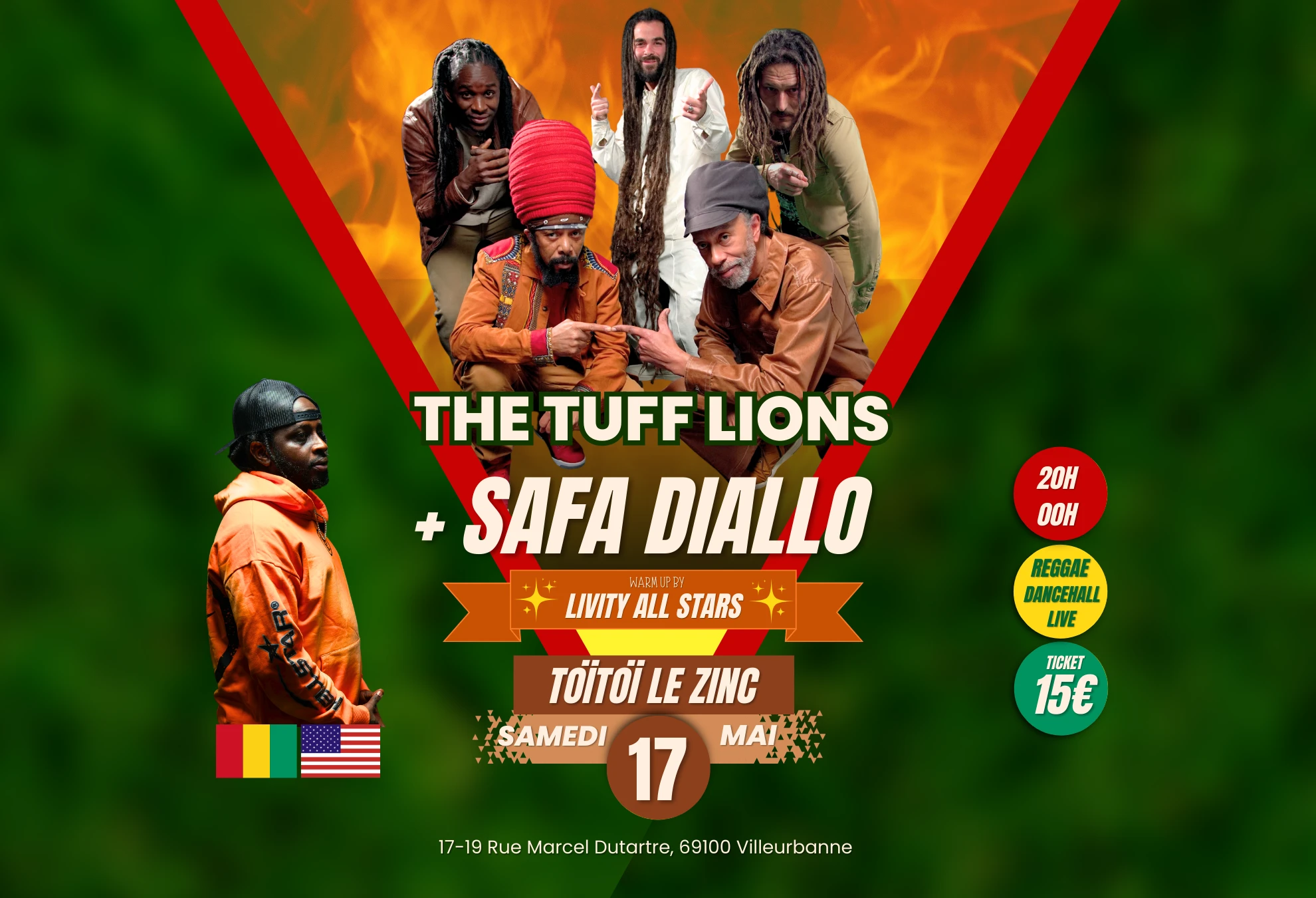 The Tuff Lions + Safa Diallo + Livity All Stars Cover