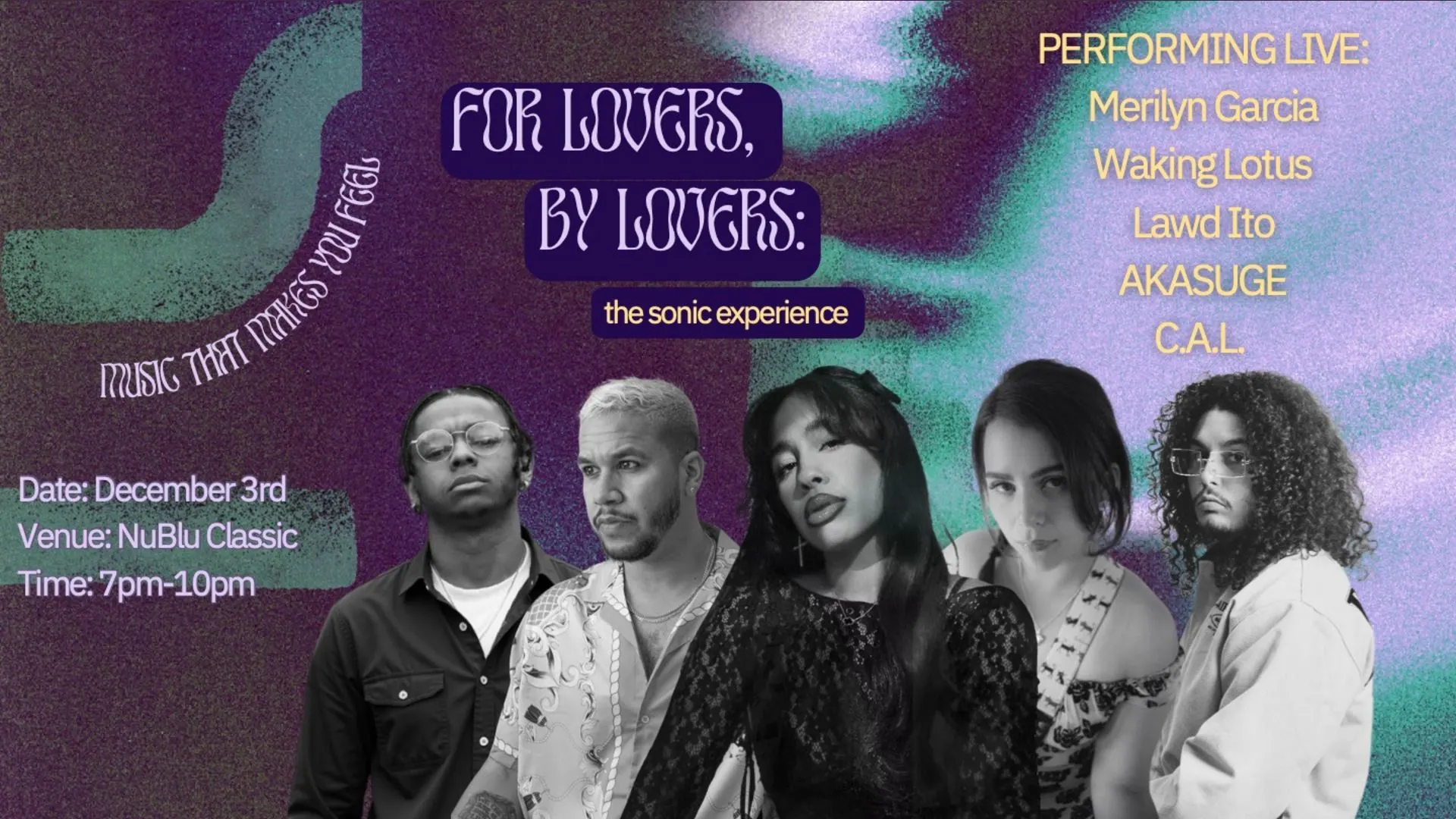 Merilyn Garcia, Waking Lotus, Lawd Ito, Akasuge & C.A.L. Cover