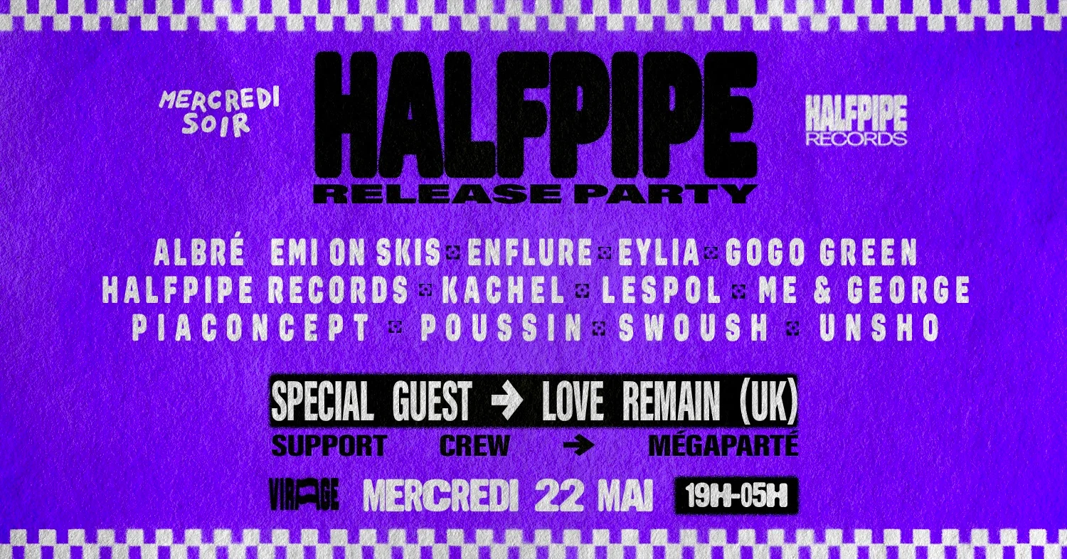 Mercredi Soir X Halfpipe Records : Halfpipe Release Party Cover