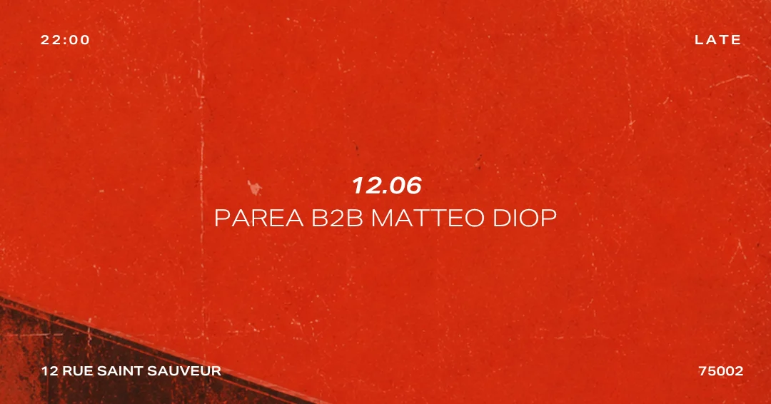 Heclipse Presents : Parea B2b Matteo Diop Cover