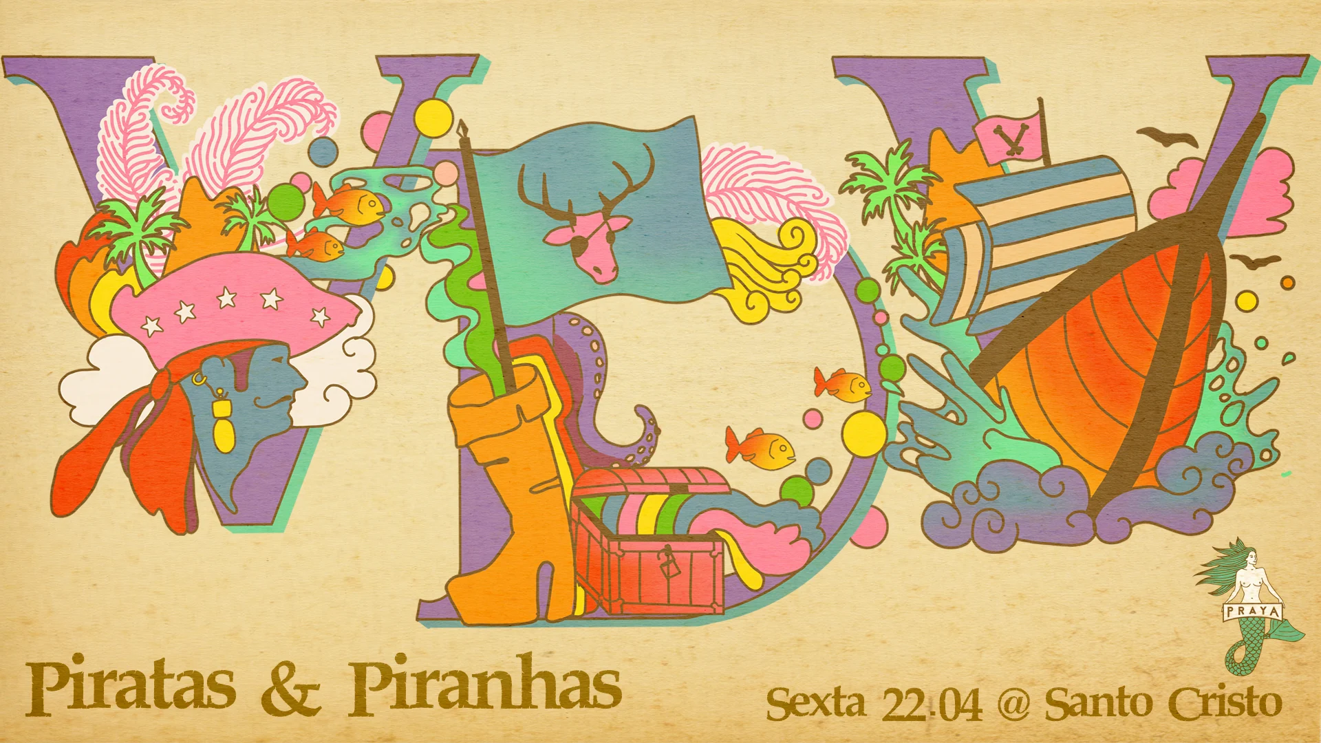 V De Viadão - Piratas & Piranhas Cover
