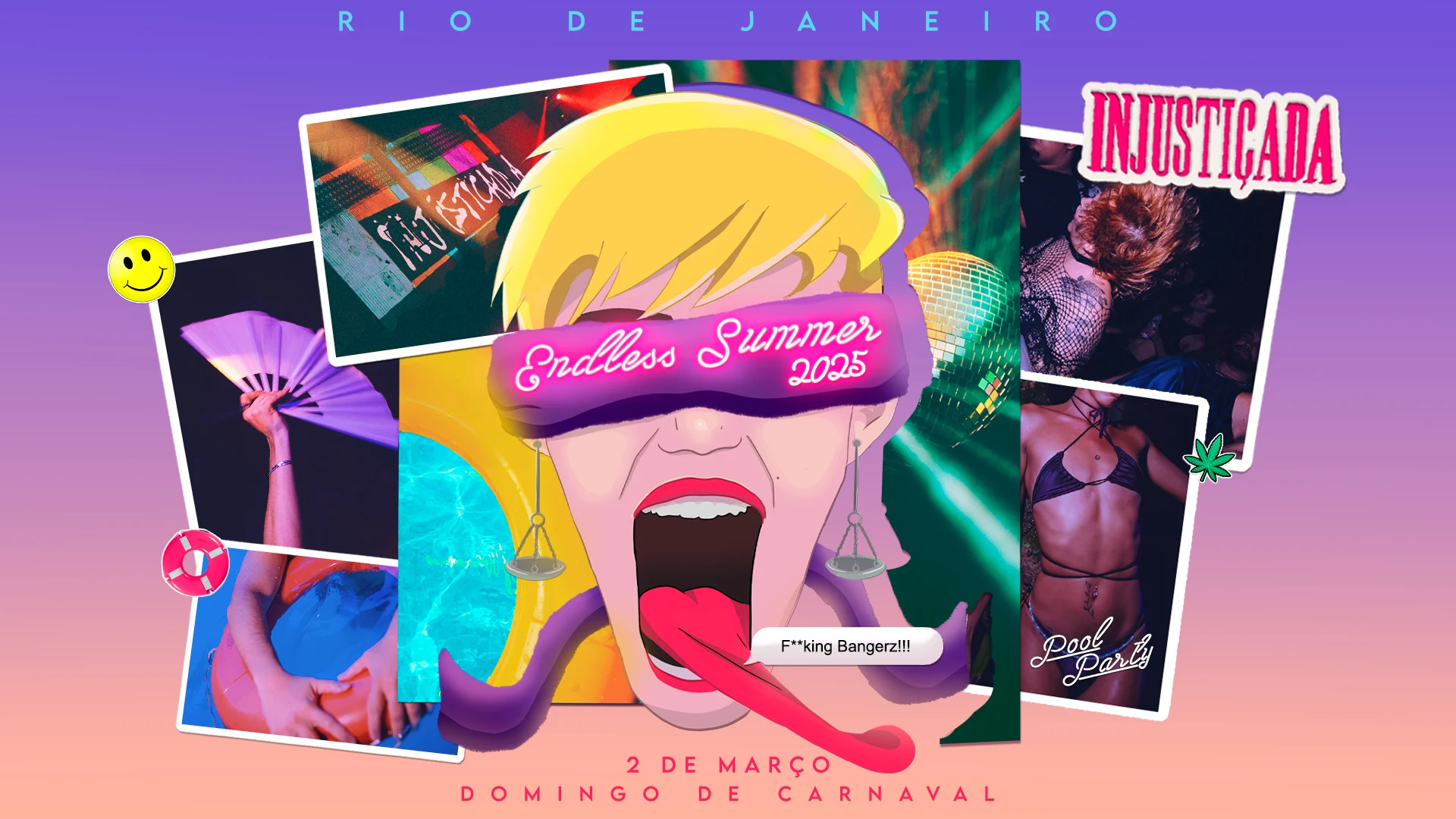 Injustiçada. Endless Summer 2025. Carnaval Pool Party. Cover