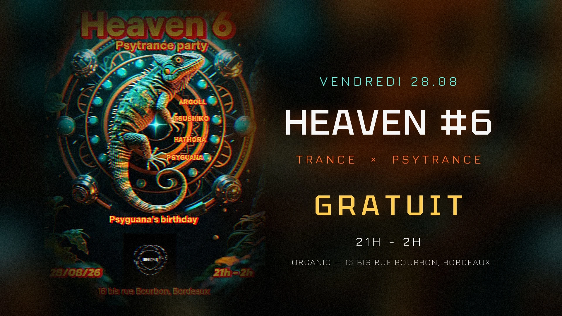 Heaven #6 — Psytrance Party — Psyguana's Birthday Cover